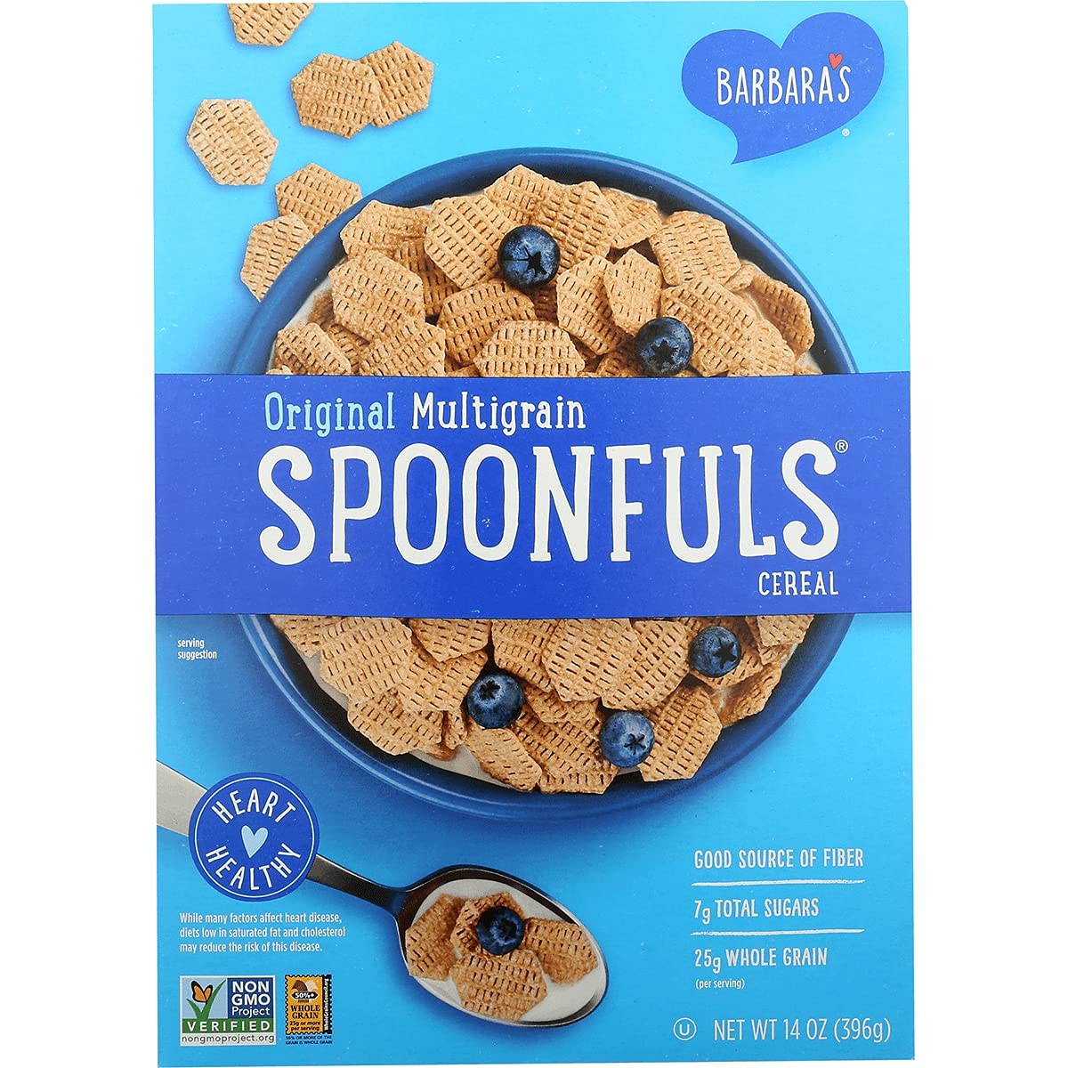 Barbara's Bakery Multigrain Shredded Spoonfuls Cereal - 14 oz | Healthy Breakfast Cereal for Kids & Adults | Perfect for Mornings, Snacks & Yogurt Toppings