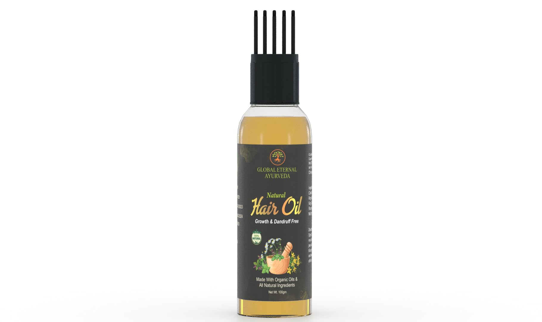 Organic Hair Growth Oil for Thicker, Healthier Hair - Anti-Dandruff Treatment for Scalp Care - Perfect for Daily Use, Styling & Hair Repair
