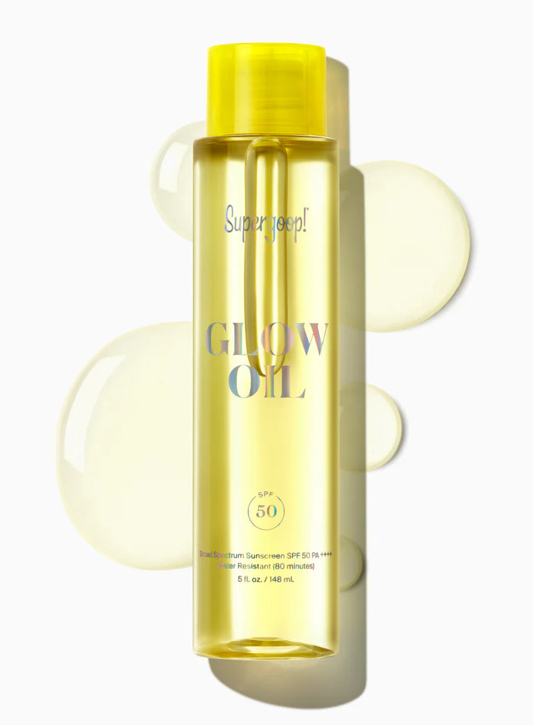 Glow Oil SPF 50 - Broad Spectrum Sunscreen with Hydrating & Radiant Finish | Perfect for Beach Days, Poolside Relaxation & Summer Outdoor Activities