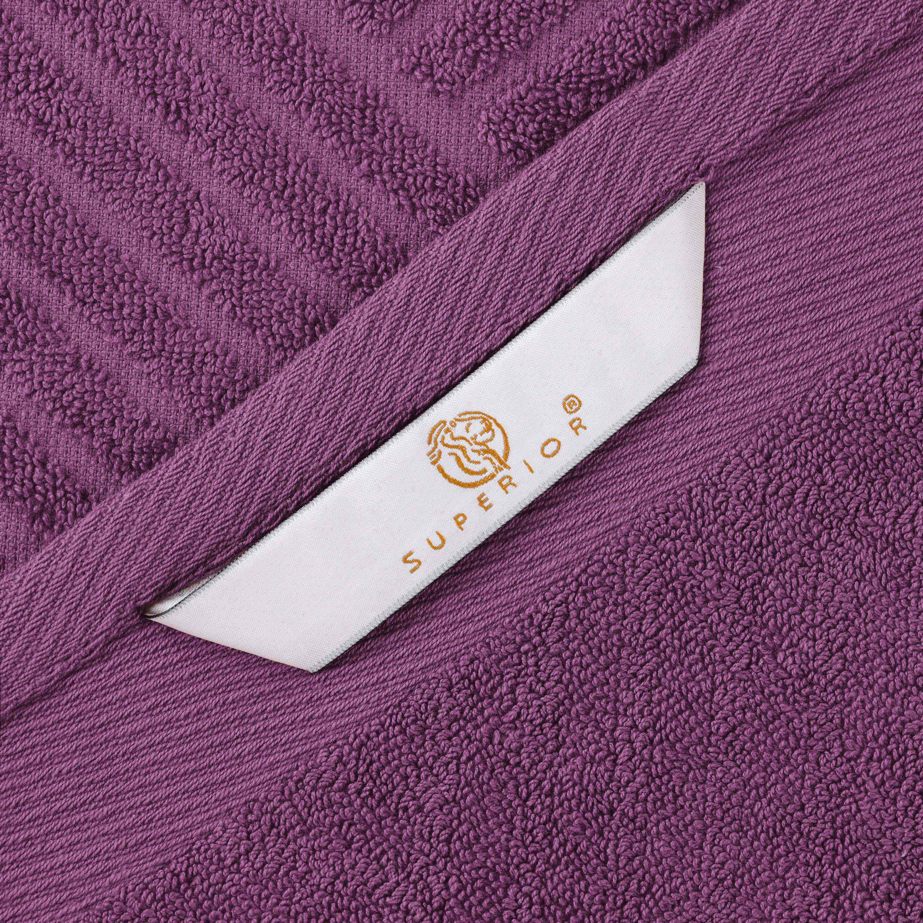 Luxury 6-Piece Egyptian Cotton Towel Set - Basketweave Jacquard & Solid Design - Ultra Soft & Absorbent Bath Towels for Spa, Hotel, or Home Use