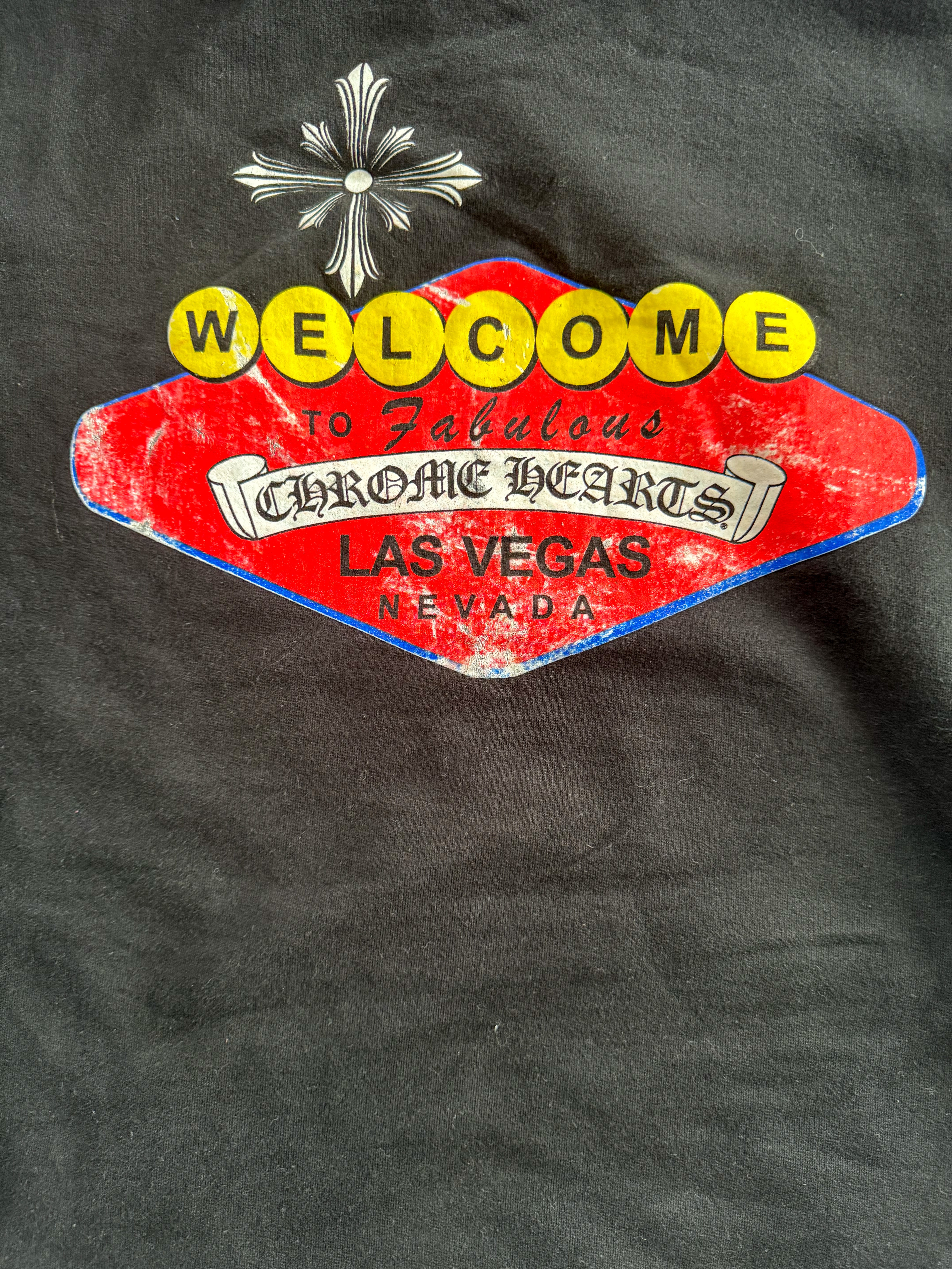 Chrome Hearts Black & Red Welcome To Las Vegas Hoodie - Stylish Streetwear for Men & Women | Perfect for Travel, Concerts & Urban Fashion