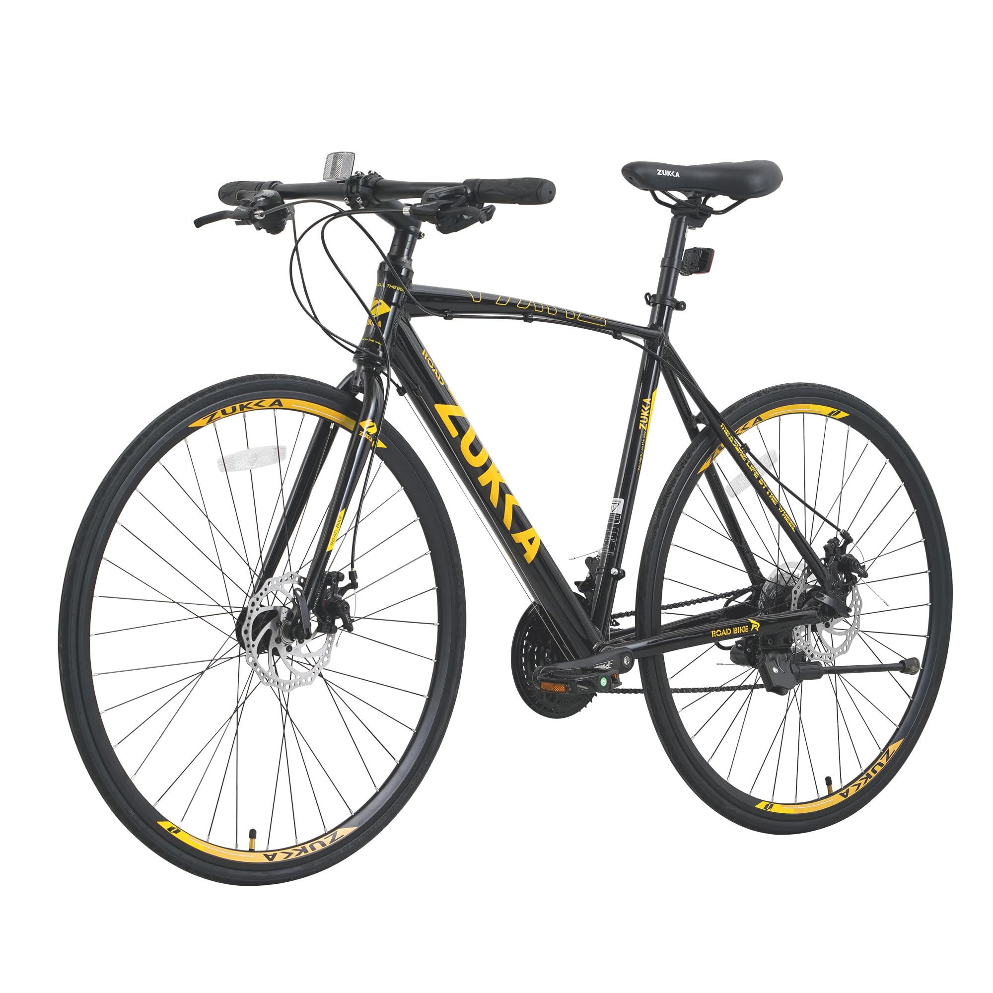 **MEGHNA 700C Road Bike - 24-Speed Hybrid Commuter Bike with Dual Disc Brakes for Men & Women - Perfect for City Riding, Fitness & Daily Commutes**