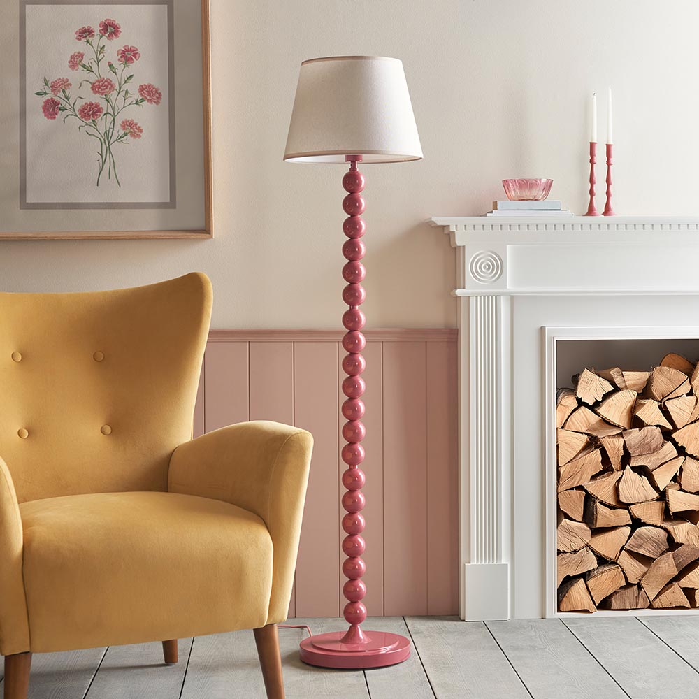 Auralis Ivy Floor Lamp with E27 Socket - Modern Adjustable Standing Light for Living Room, Bedroom & Office - Multiple Finishes Available