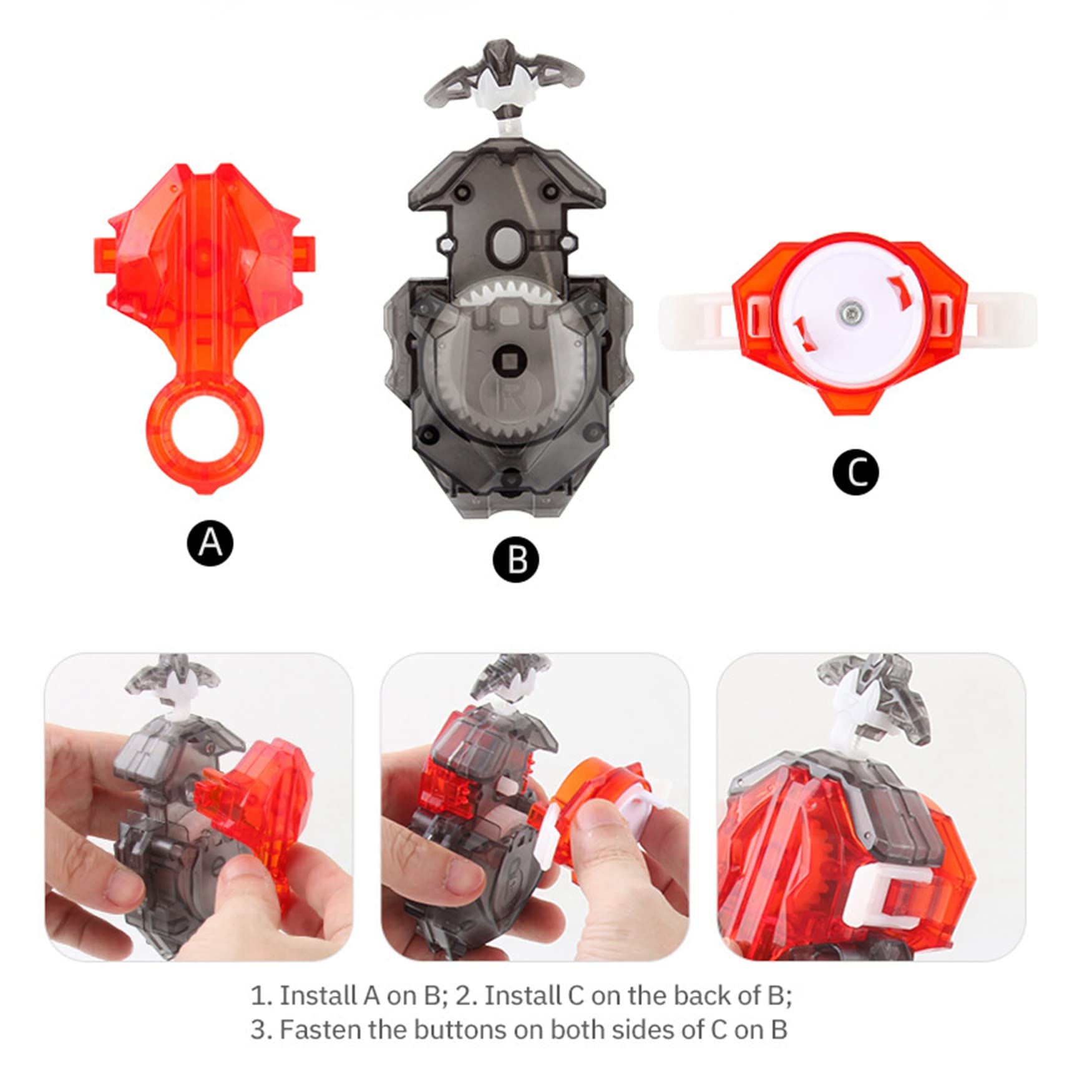 Beyblade Burst Cho-Z Geist Fafnir B-122 Starter Booster Set with B-184 Custom String Launcher (Left/Right Spin) & Grip - High-Performance Spinning Top Battle Toys for Kids & Collectors | Perfect for Competitive Play & Tournaments