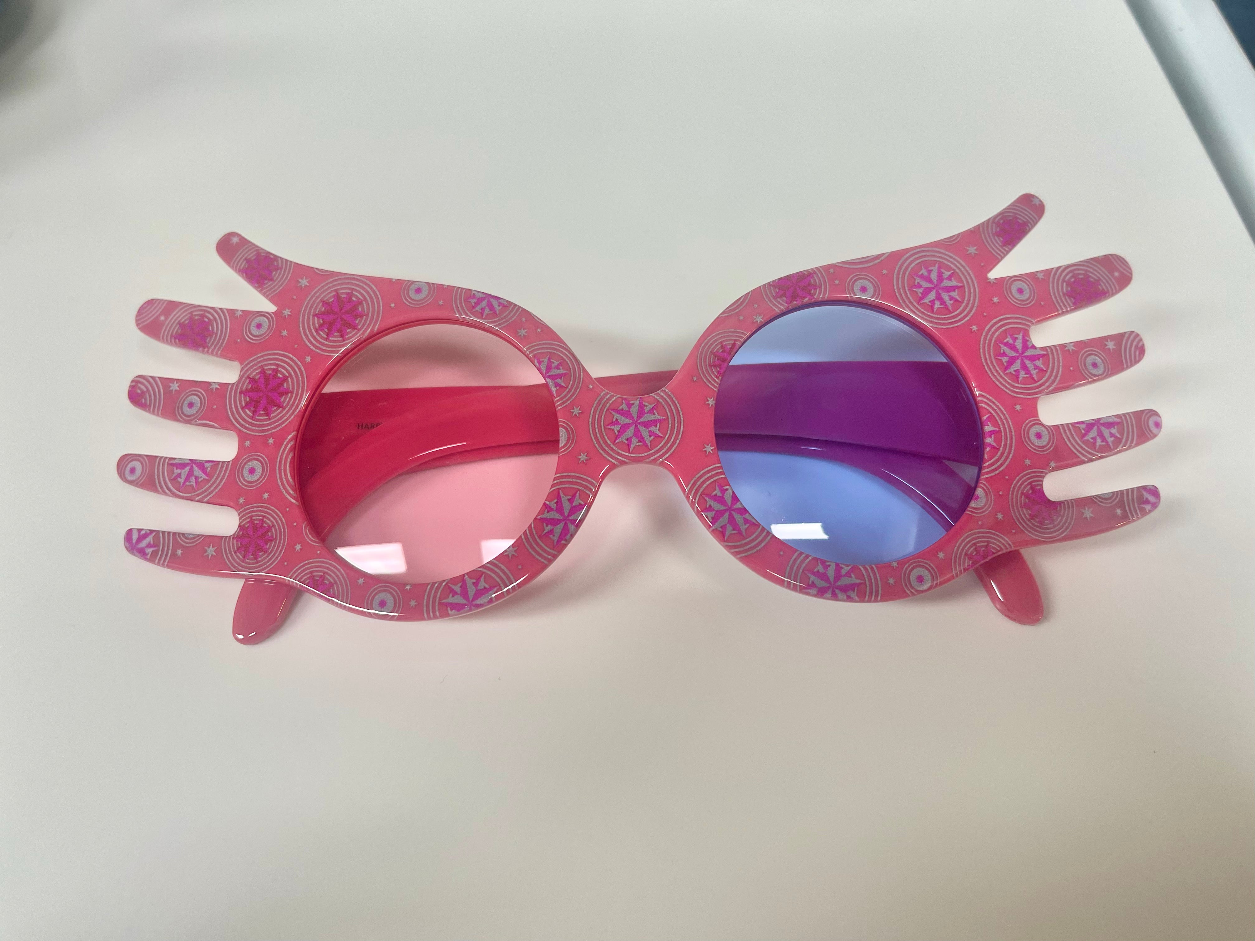 Harry Potter Luna Lovegood Round Spectacles - Official Warner Bros Studio Japan Exclusive Collectible Eyewear for Cosplay, Halloween Costumes, and Potterhead Fashion