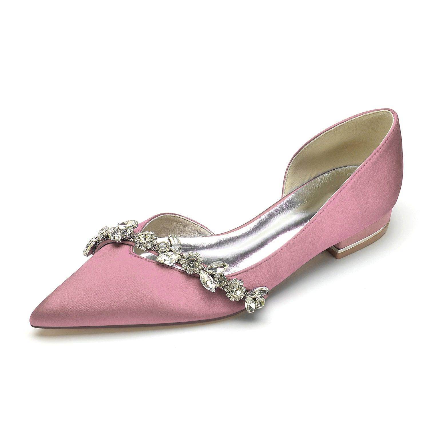 Flat Heel 2.5cm Silk-Like Comfortable Women's Shoes CK0361 - Perfect for Office, Wedding & Daily Wear