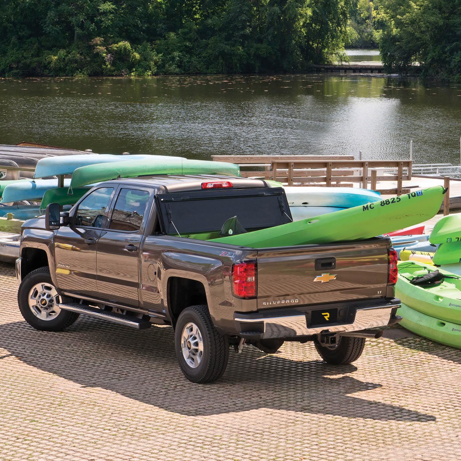 BAKFlip FiberMax Hard Folding Truck Bed Tonneau Cover for 1988-2013 Chevy/GMC Silverado/Sierra & C/K, 2014 2500/3500HD | 6'6