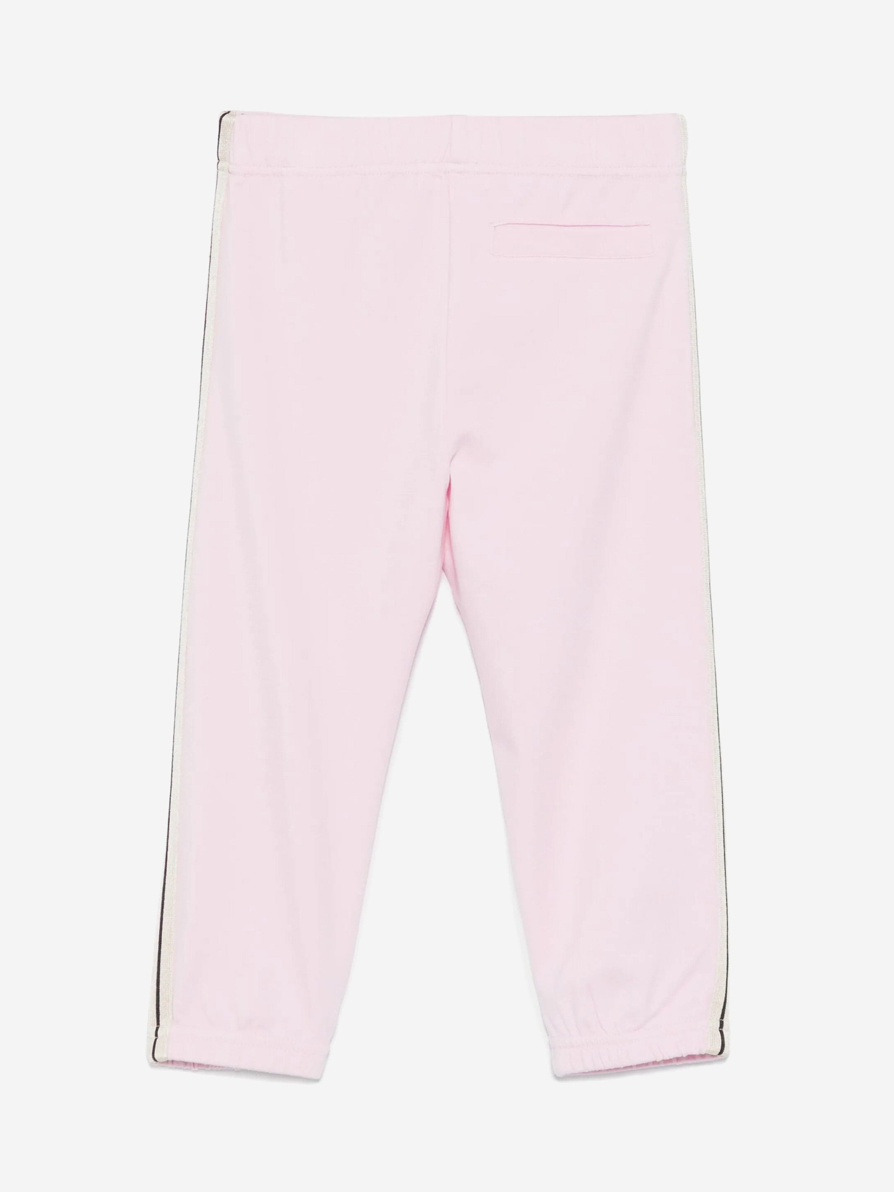 Pink Baby Girls' New Track Joggers - Soft & Comfortable Running Pants for Toddlers - Perfect for Playtime, Daycare & Outdoor Activities