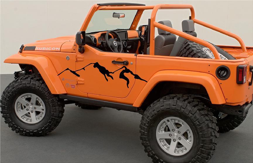 Premium Mountain Vinyl Decals for Trucks & Off-Road Vehicles - Waterproof Durable Stickers for Car Windows, Laptops, Motorcycles - Perfect for Outdoor Enthusiasts & Adventure Lovers