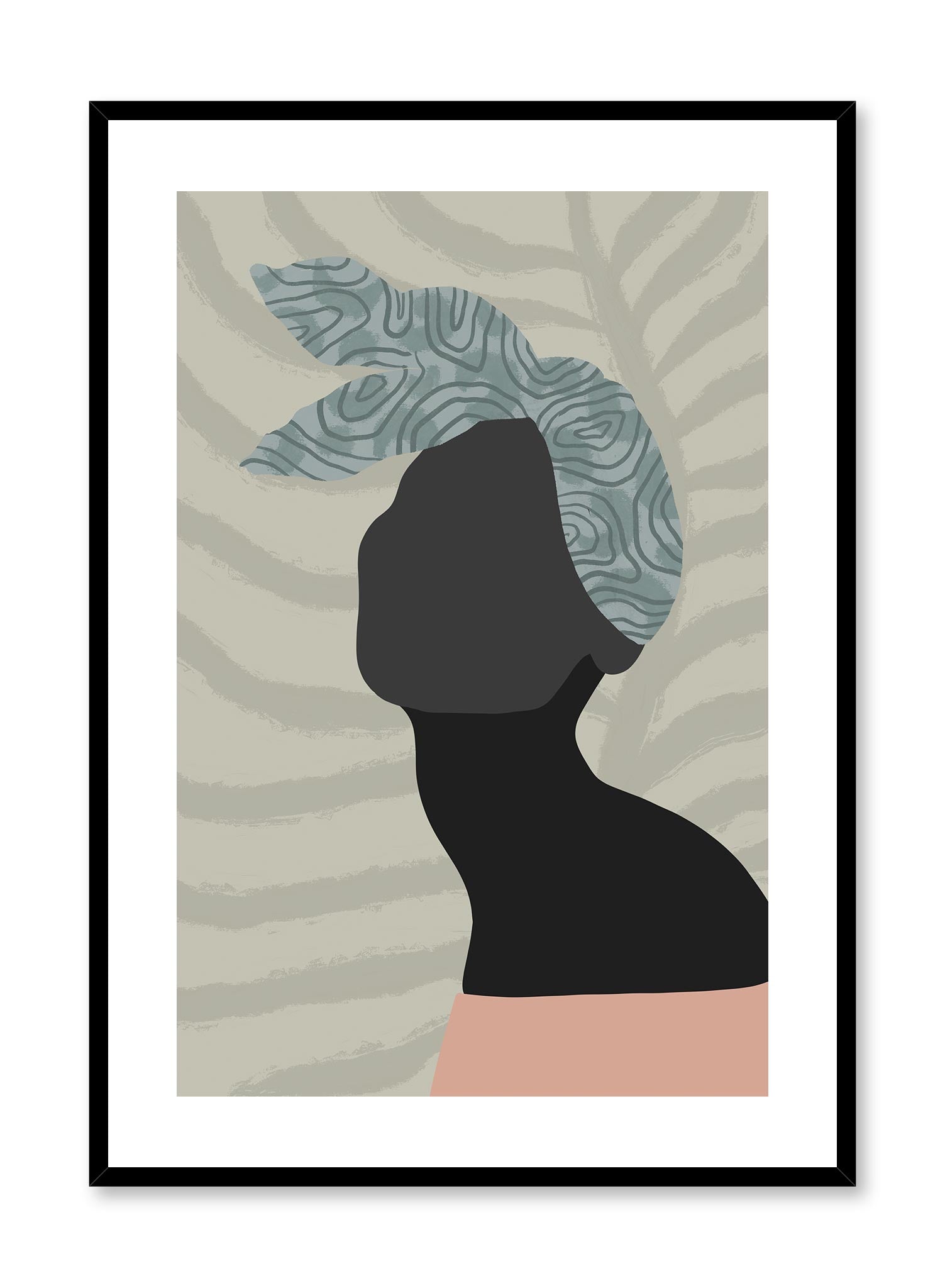 Headwrap Queen Poster - Stylish African Headwrap Art Print for Home & Office Decor - Perfect for Living Room, Bedroom, or Gift