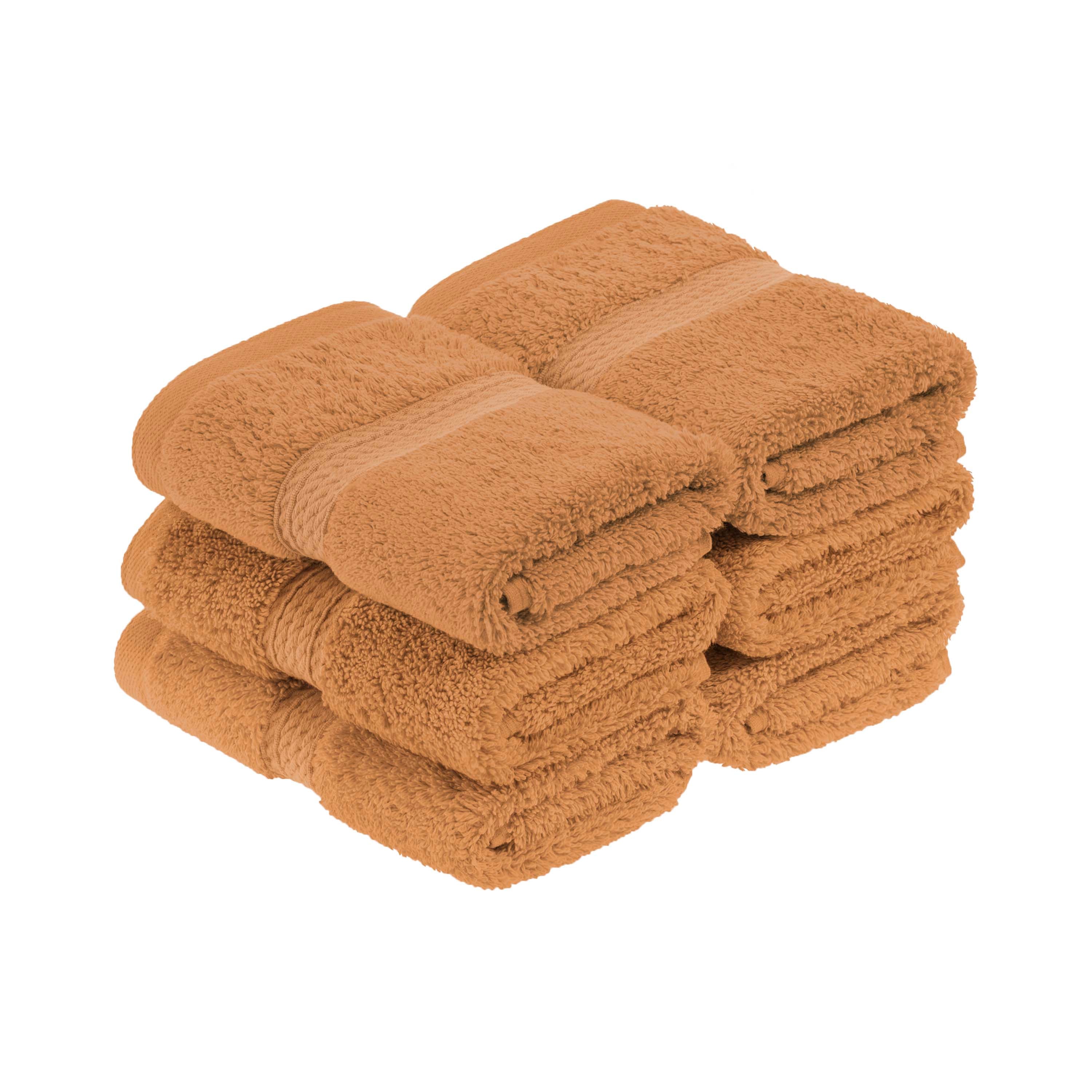 Premium 100% Egyptian Cotton Plush Heavyweight Luxury Bath Towel Set of 6 - Ultra Soft & Absorbent for Spa, Bathroom & Hotel Use