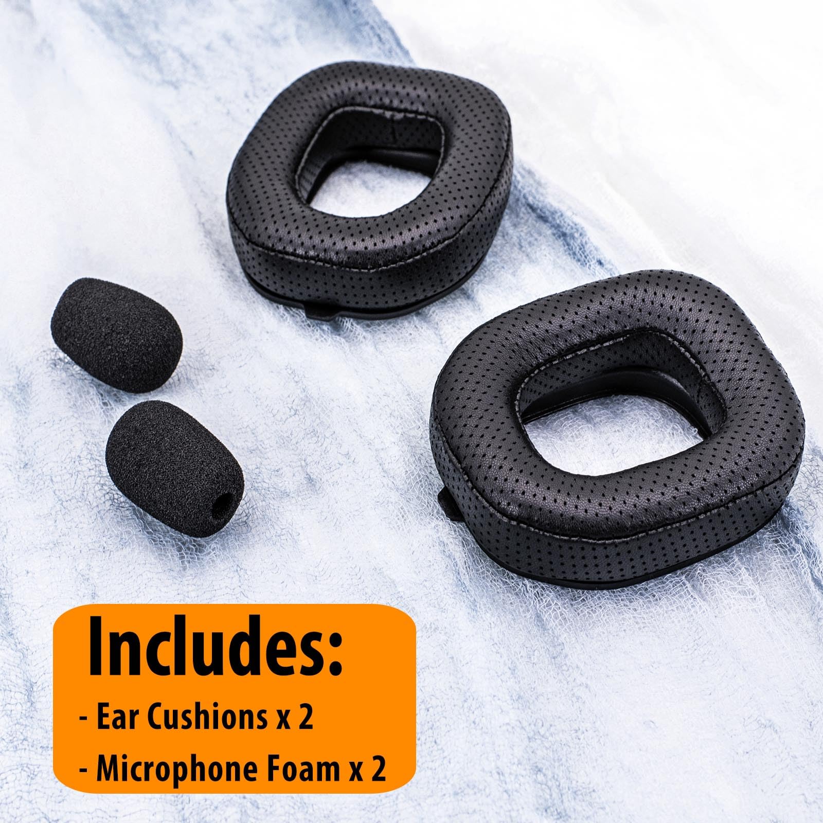 Astro A50 GEN 3 Replacement Ear Pads - Premium Sheepskin Leather Cushions with Breathable Holes | Compatible with A50 GEN 3 Headset | Mod Kit & Accessories | Perfect for Gaming, Streaming & Long Wear Comfort