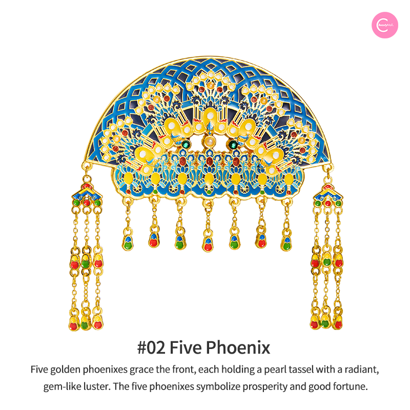 The Palace Museum Phoenix Crown Magnetic Refrigerator Decor - Chinese Cultural Fridge Magnet for Home, Office & Kitchen Organization