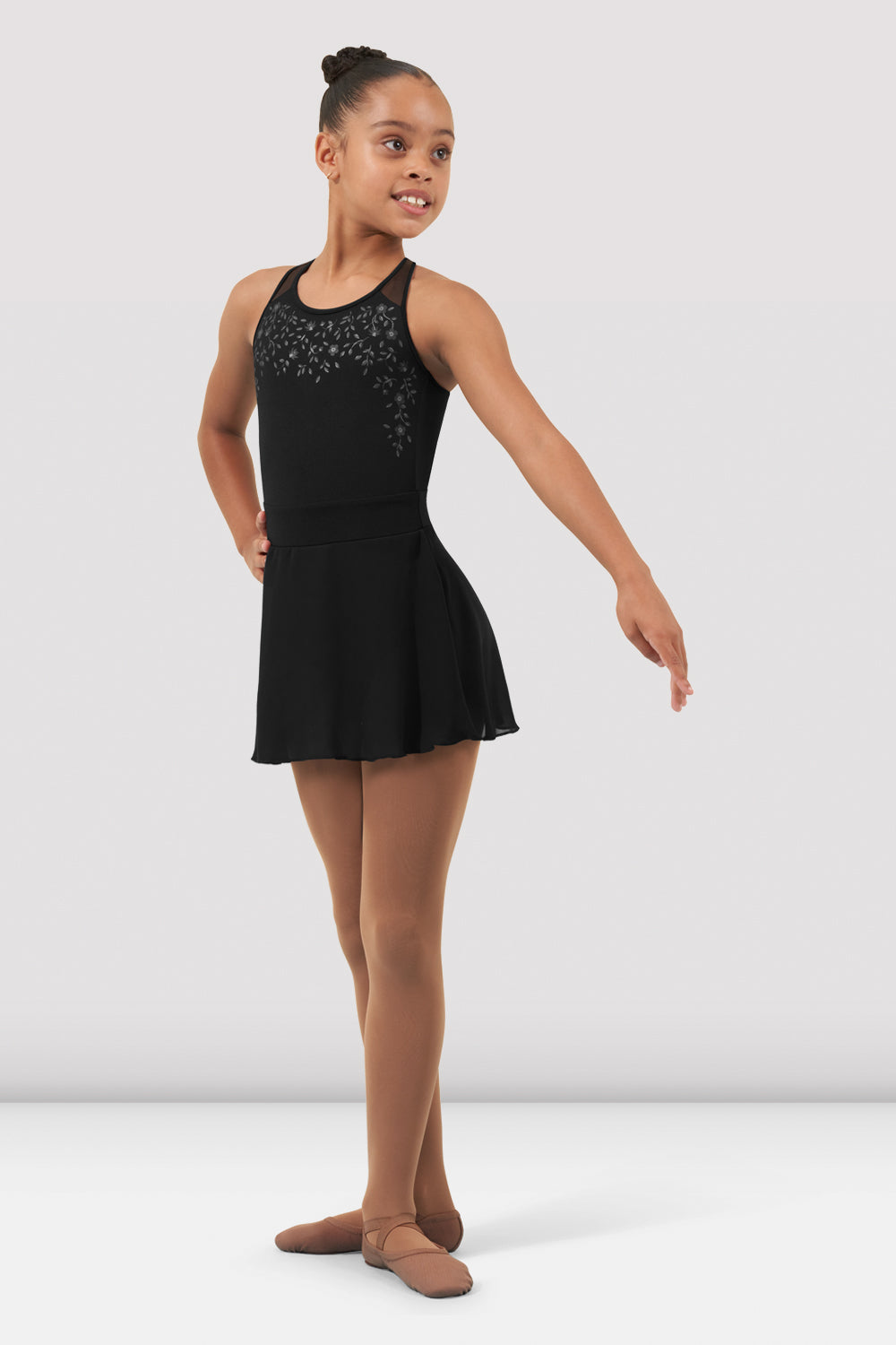 Girls' Candace Mesh Skirted Leotard - Ballet Dance Wear for Kids, Toddler & Youth Performance Costume - Perfect for Recitals, Competitions & Dance Classes