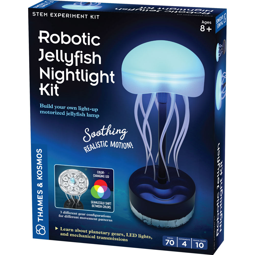Robotic Jellyfish Nightlight Kit - DIY Glowing Ocean-Themed Project for Kids & Adults | Perfect for Bedrooms, Nurseries, and Relaxation Spaces | Coming Summer 2025