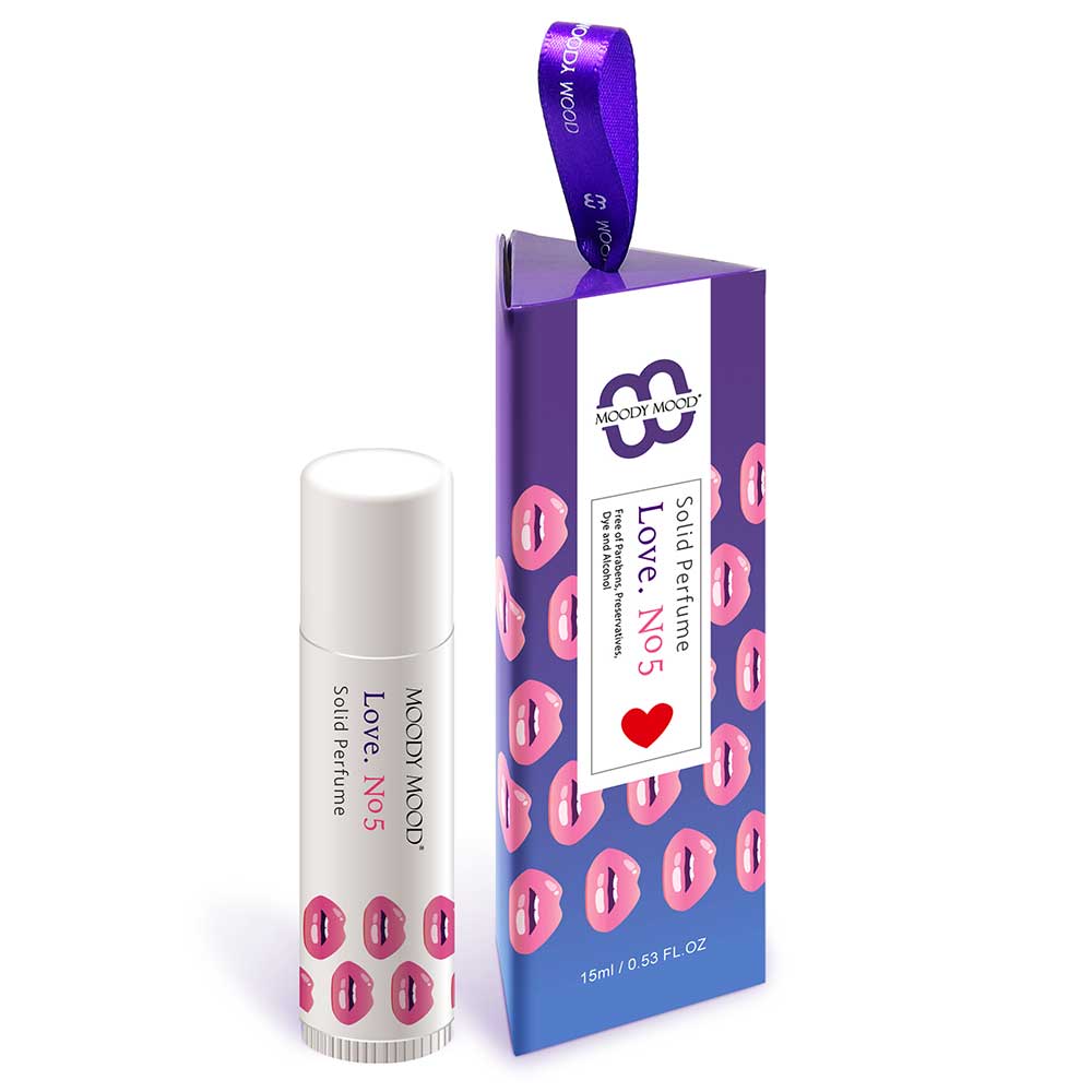 Love No.5 Solid Perfume 15g - Long Lasting Fragrance for Women | Portable Perfume Stick for Travel, Office & Everyday Use