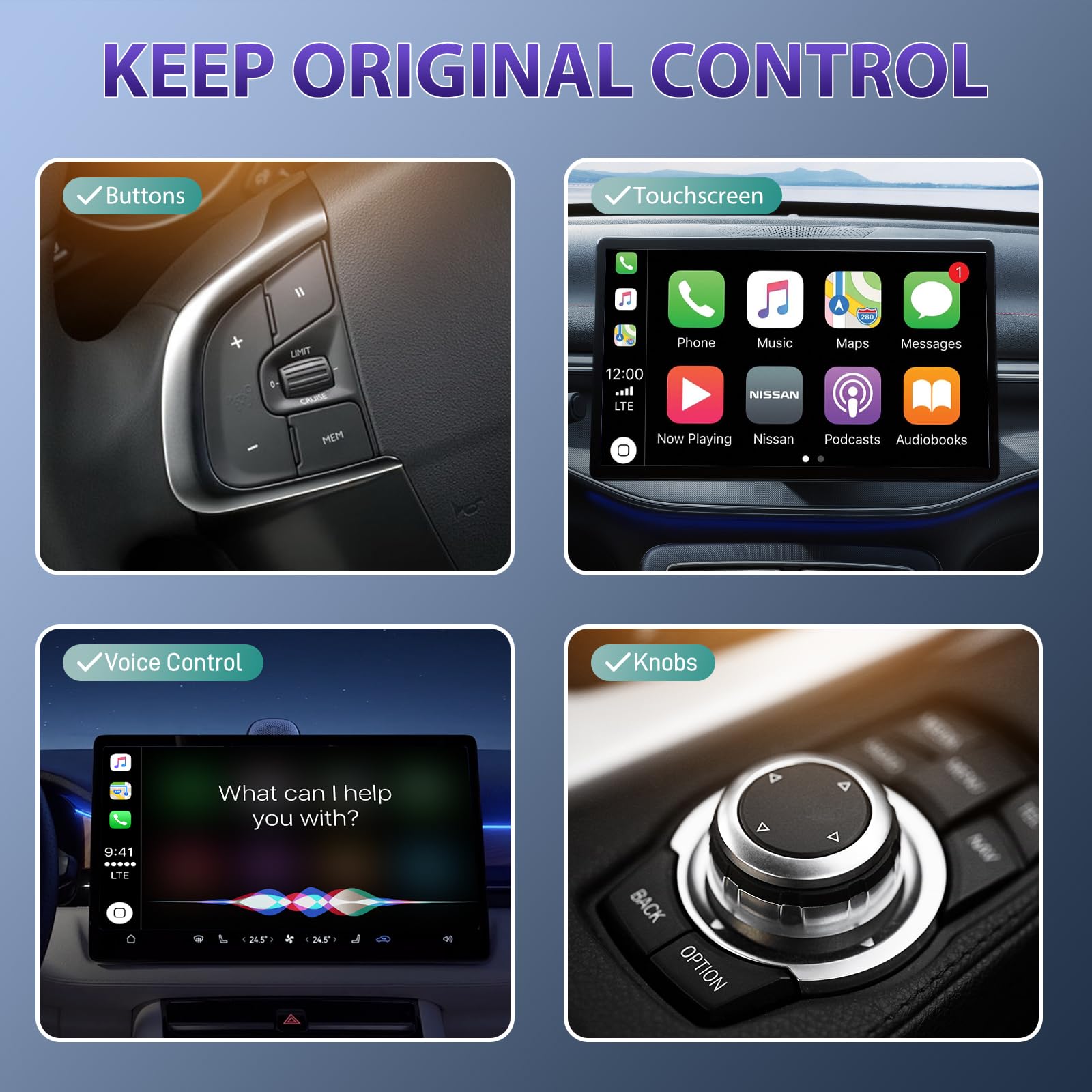 2024 Wireless CarPlay Adapter - Convert Wired to Wireless for iPhone | Plug & Play Apple CarPlay Dongle | Bluetooth Car Adapter for 2016+ Vehicles & iOS 10+ | Black | Perfect for Commuting & Road Trips