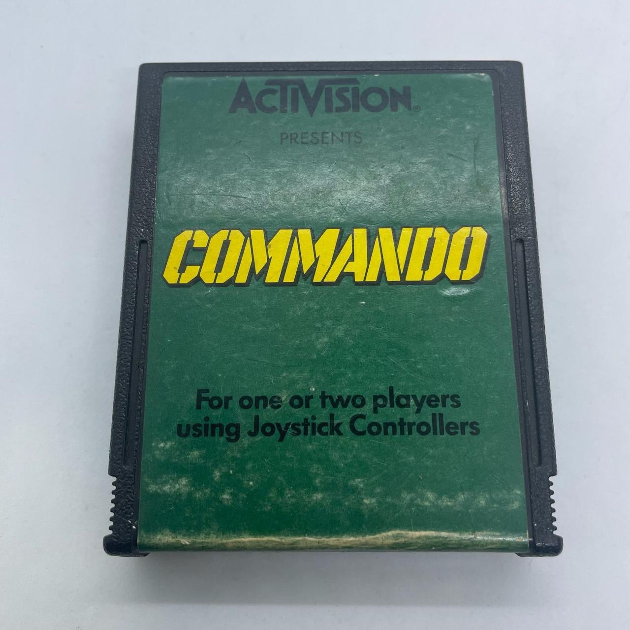 Vintage Commando Atari 2600 Video Game Cartridge (PAL Version) - Classic 80s Action Game for Retro Gaming Enthusiasts & Collectors
