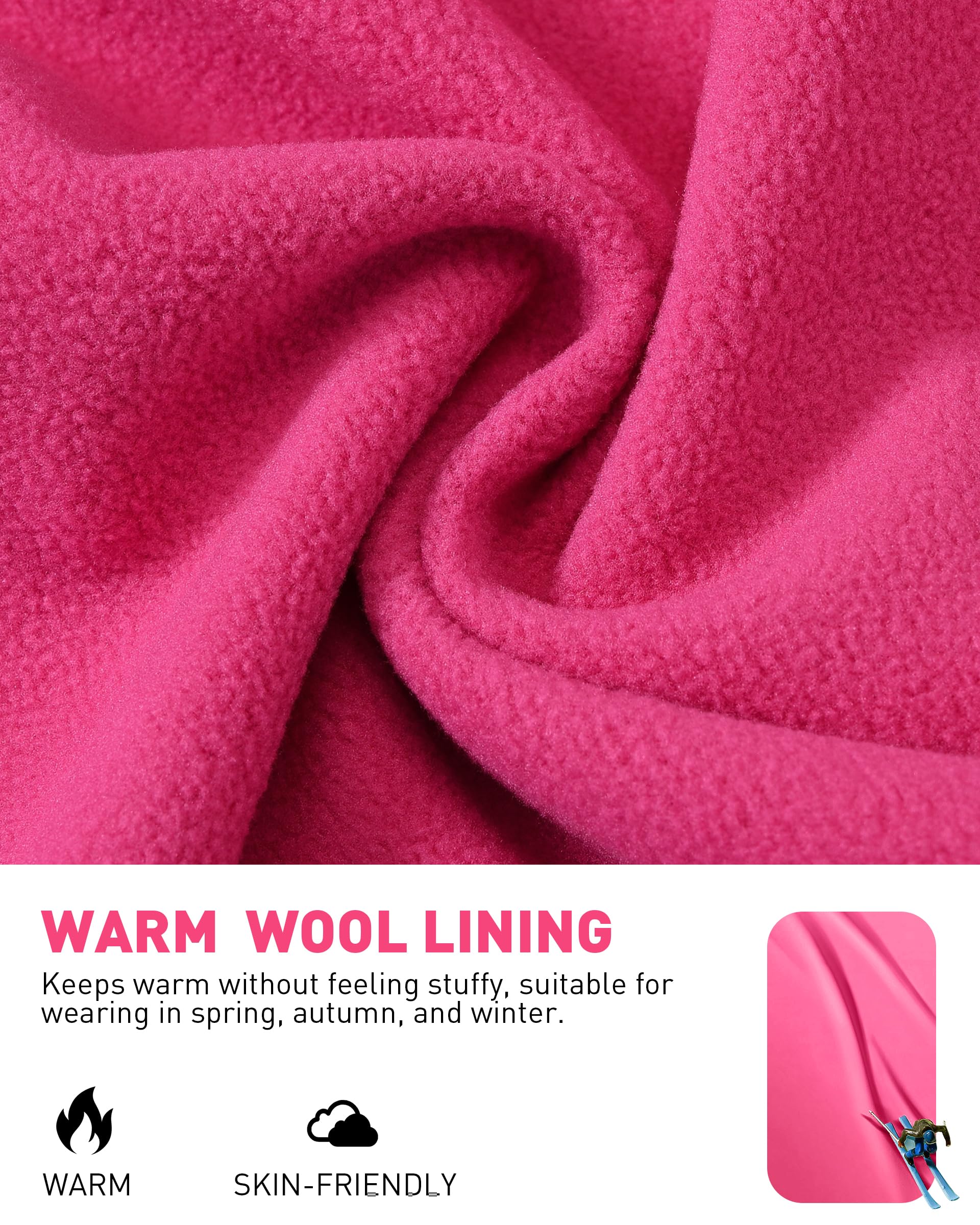 Women's Lightweight Fleece-Lined Softshell Jacket - Waterproof Windproof Hooded Outdoor Coat for Hiking, Camping & Winter Sports