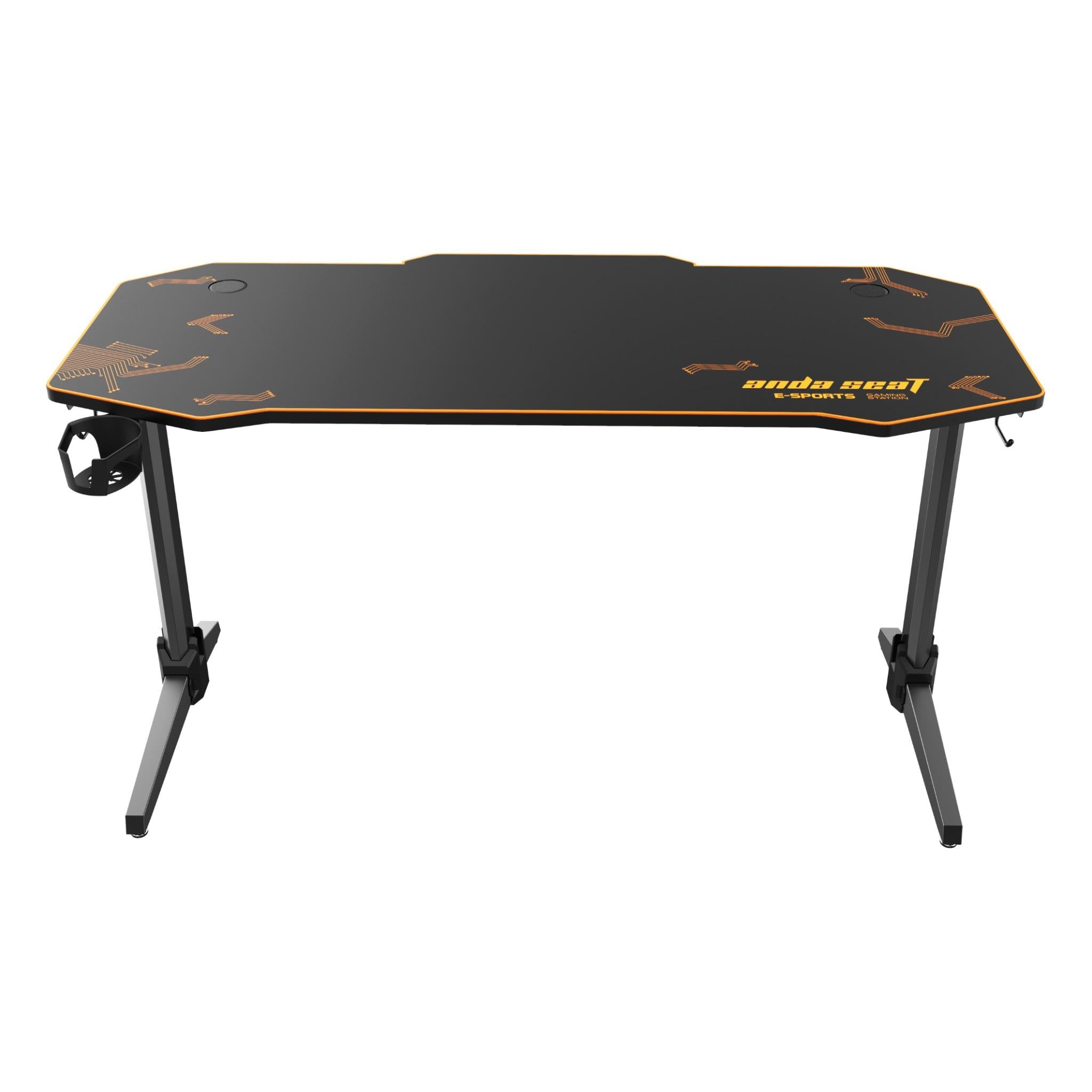 Anda Seat Eagle 2 Lighting Gaming Desk - Ergonomic LED RGB Computer Desk for PC Gamers & Streamers - Perfect for Esports, Home Office & Gaming Setup