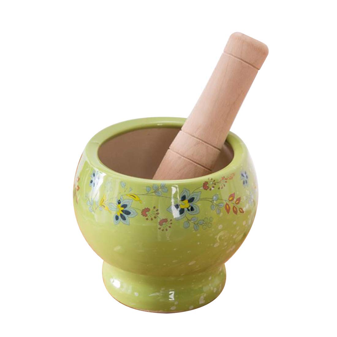 Premium Ceramic Mortar and Pestle Set - Durable, Easy to Clean Spice Grinder for Herbs, Ginger, Garlic & More - Perfect for Cooking, Baking & Herbal Remedies - Pink