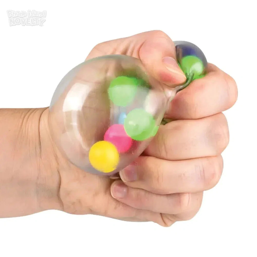 2.33 Inch Squeezy Molecule Stress Ball Set - 3 Pack for Office, School & Home Relaxation - Fun Fidget Toy for Kids & Adults - Anti-Anxiety Sensory Play Therapy Tool