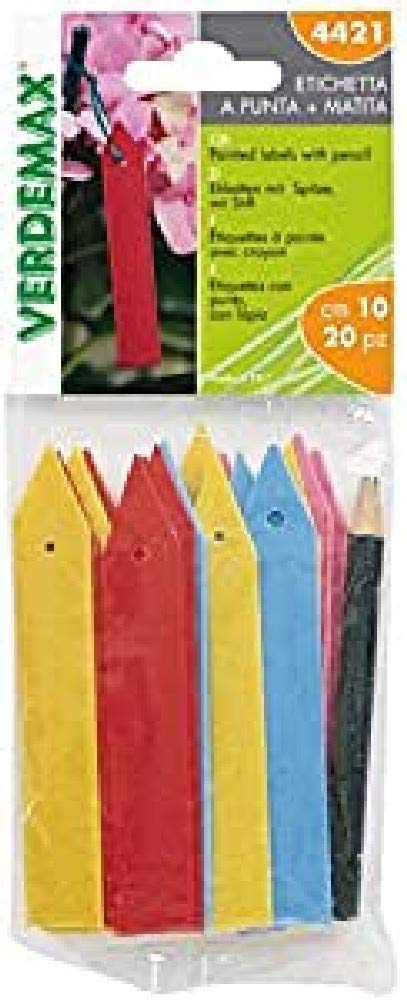 10 cm Pointed Pencil Labels - 20-Piece Self-Adhesive Note Tabs for School, Office & Home Organization | Perfect for Books, Files & Notebooks