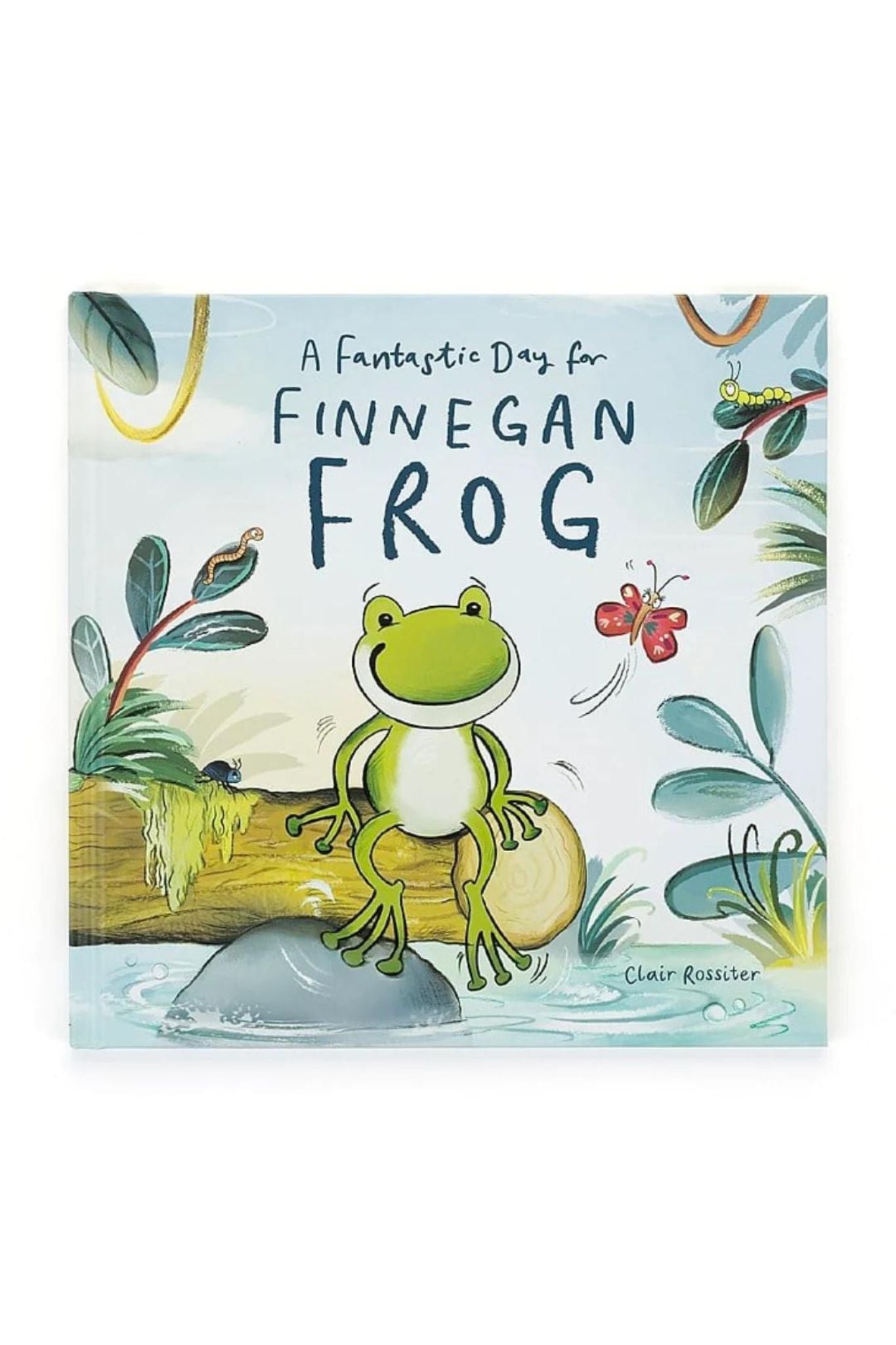 Jellycat Finnegan Frog Book - Adorable Plush Storybook for Kids | Perfect for Bedtime Reading & Gift Giving