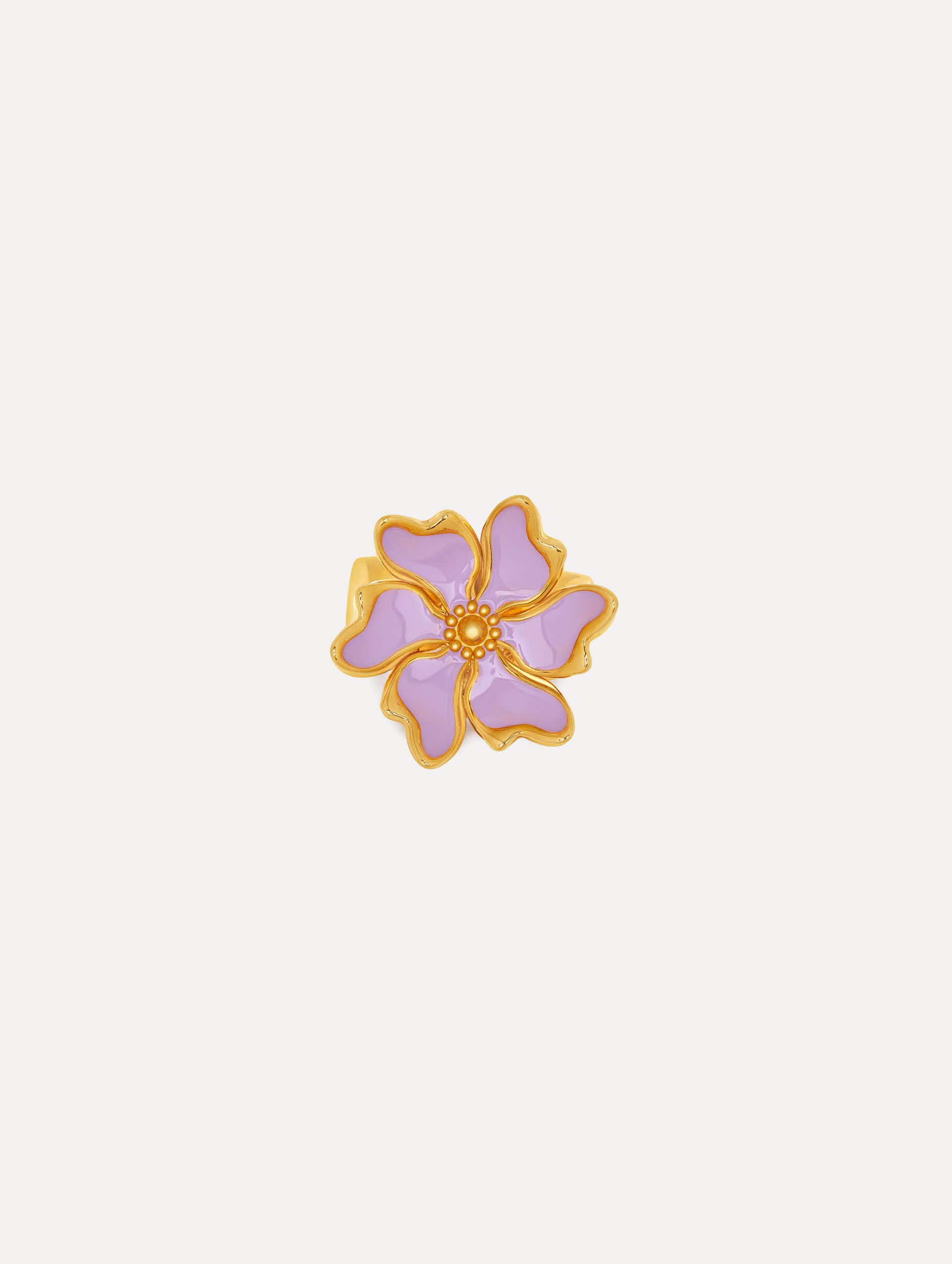 Enamel Cherry Blossom Ring - Japanese Style Floral Jewelry for Women - Perfect for Spring Fashion, Weddings & Romantic Gifts