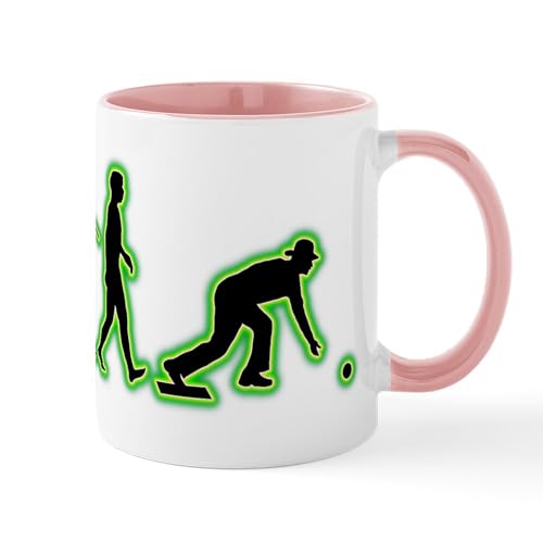 White/Pink Inside - Lawn Bowling Mug