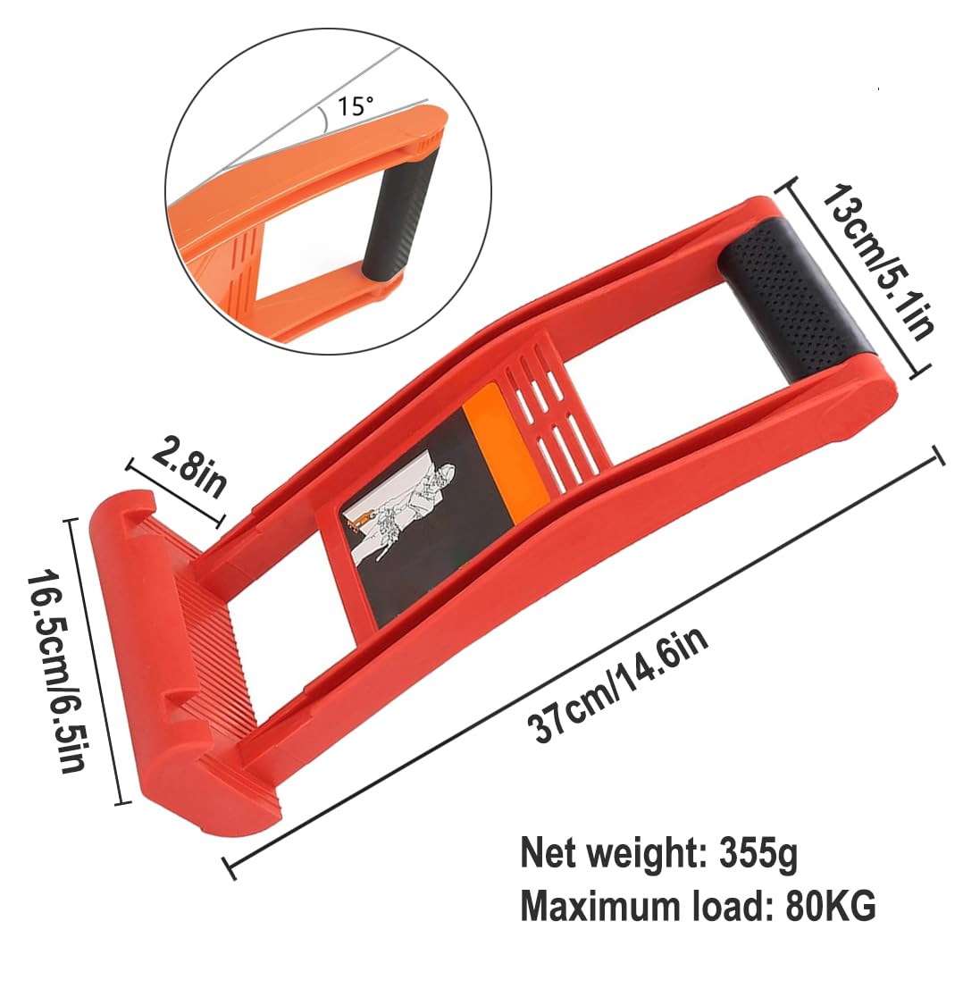 2 Pack ABS Plastic Drywall Carrier Handle - Heavy Duty Plywood Lifting Tool for Drywall, Glass Board & Plasterboard - Easy Panel Mover for Construction, Home Renovation & DIY Projects