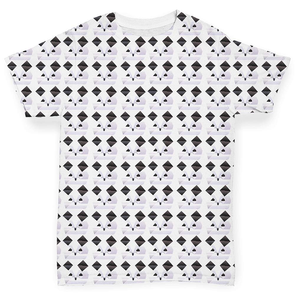 TWISTED ENVY Origami Panda Baby T-Shirts - Cute Infant Bodysuits for Newborns & Toddlers - Perfect for Playdates, Photo Shoots & Everyday Outfits