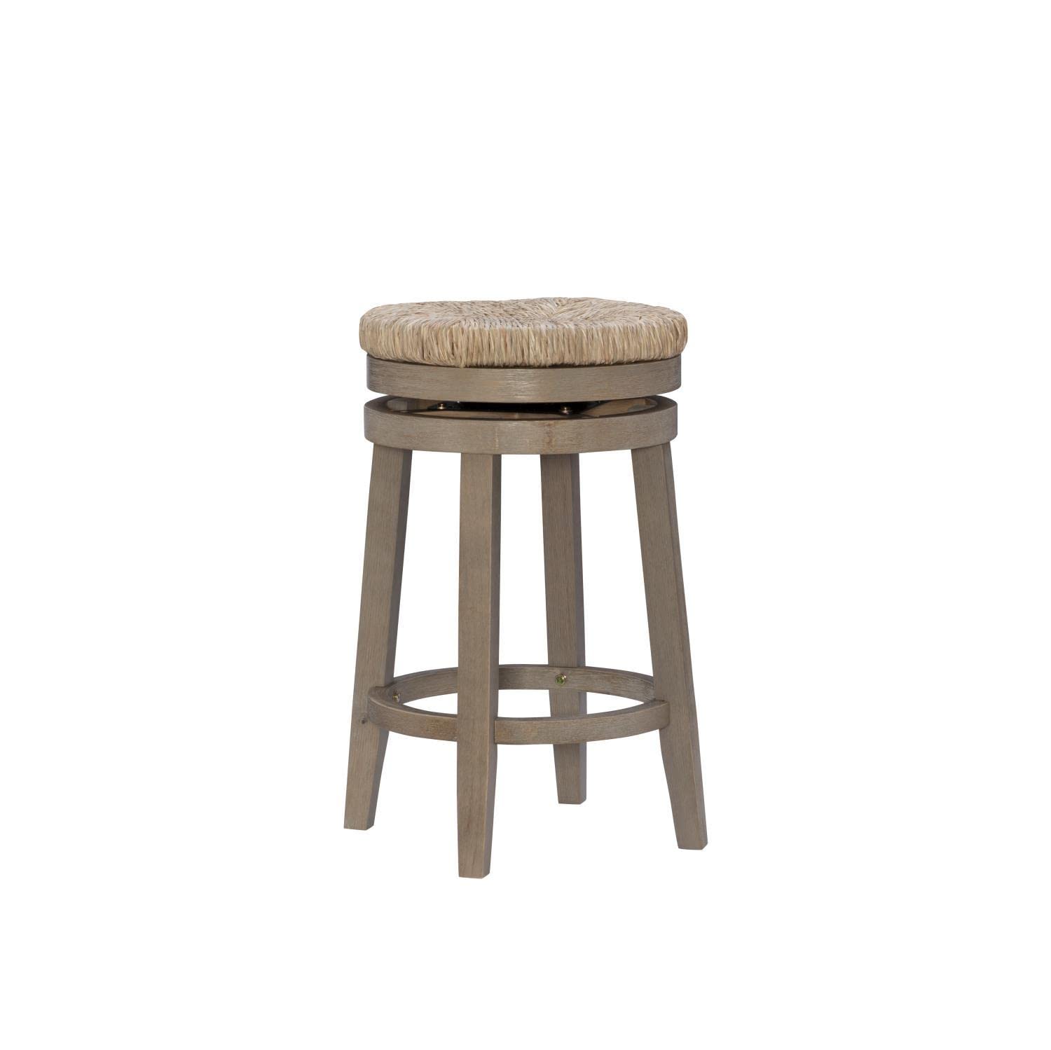 Powell Furniture Maya Swivel Counter Stool - Natural Wood Bar Stool with 360° Rotation for Kitchen Island, Breakfast Nook & Home Bar - Comfortable & Stylish Seating Solution