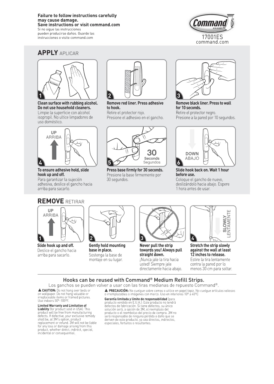 Command Medium Utility Hooks - 9 Pack White Damage-Free Adhesive Wall Hooks with 12 Command Strips - No Tools Needed for Hanging Organizers, Towels, Keys & Decor in Living Room, Bathroom, Kitchen & Office