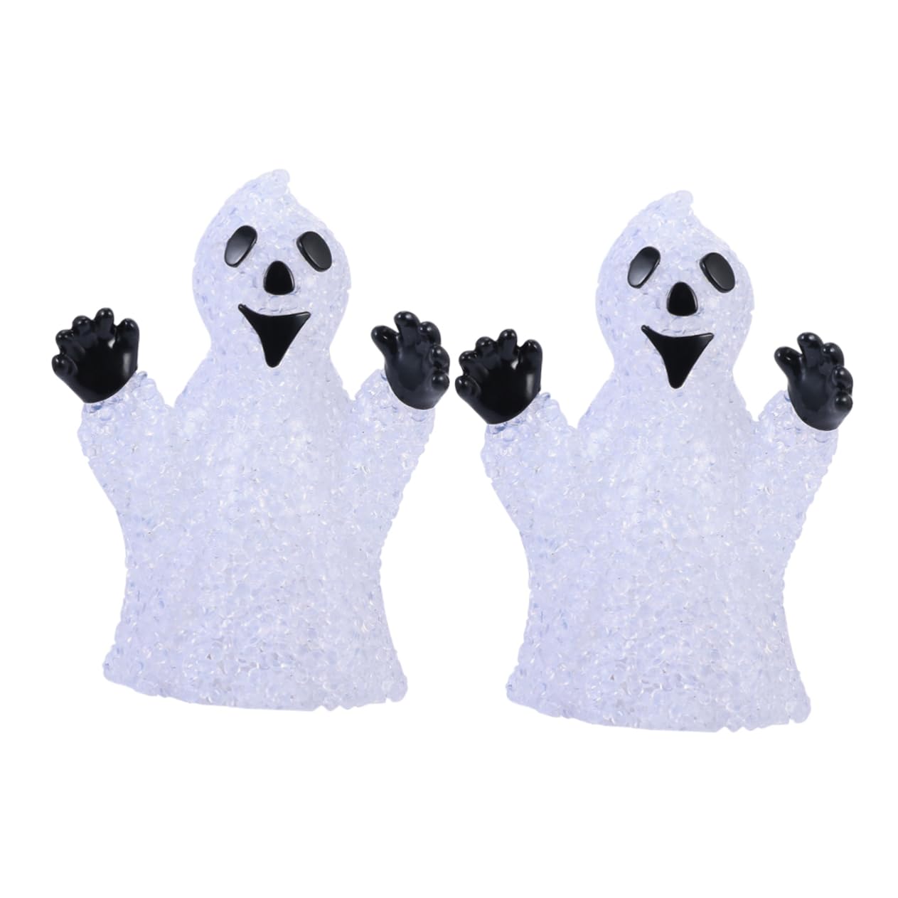 Artibetter 4 Pack Ghost Night Light - Halloween LED Bedside Lamp, Spooky Table Decor for Kids Room, Party, Dining Table & Home Decor (Perfect for Halloween Party, Bedroom Nightlight & Themed Decorations)