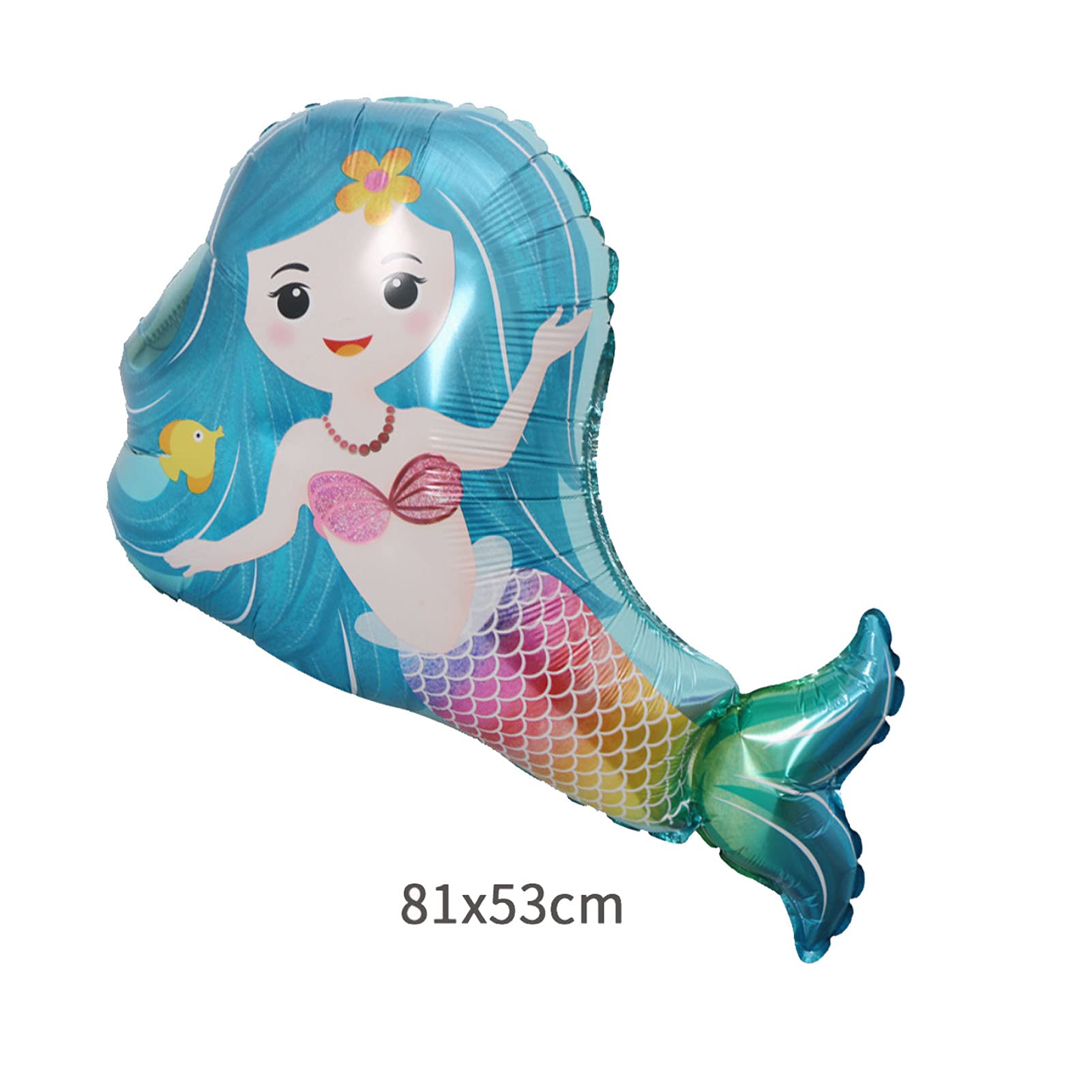8 Pack Mermaid Balloons - Under The Sea Foil Balloons for Baby Shower, Wedding, Birthday Party Decorations | Perfect for Ocean Theme Parties, Kids Room Decor & Photo Backdrops