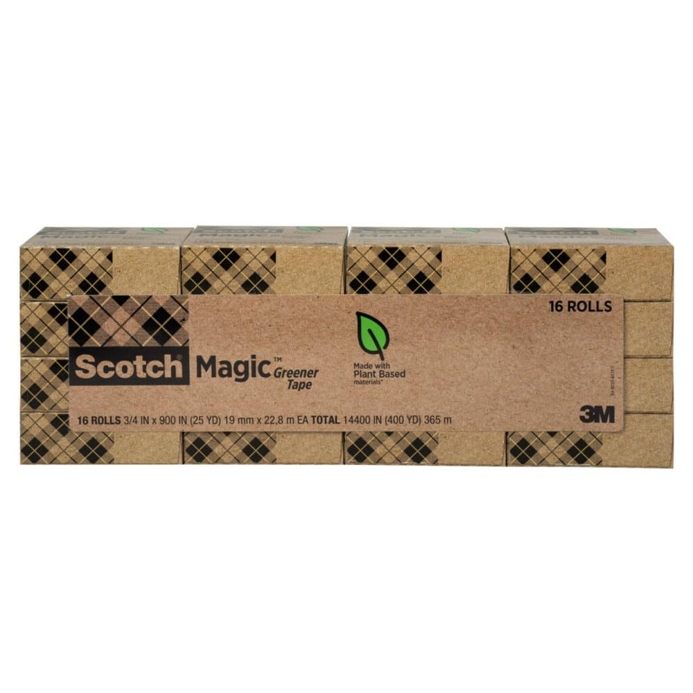 Scotch Magic Greener Tape - 16 Rolls, 0.75