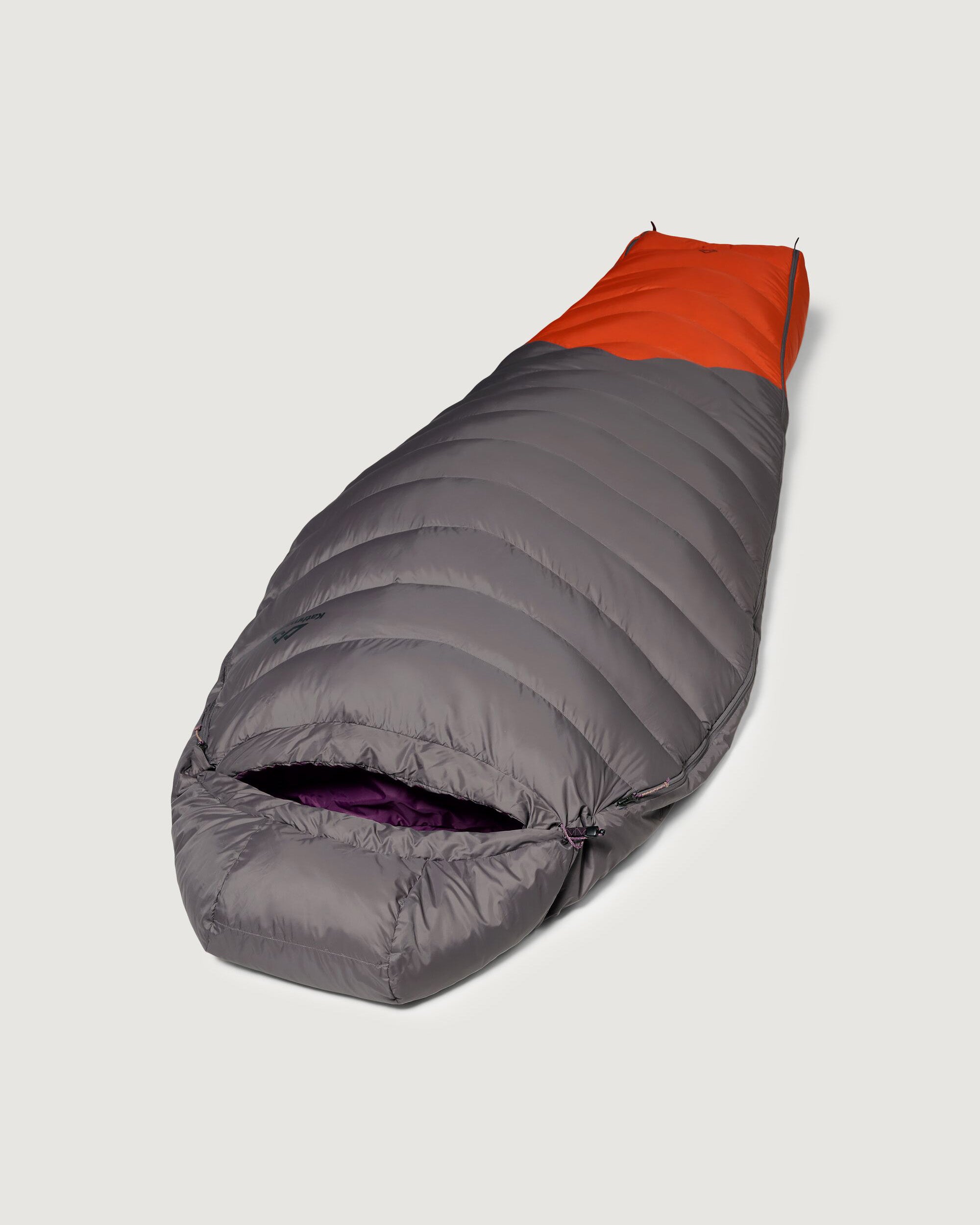 Vurso 4°C Sleeping Bag - Large Size, Lightweight & Durable for Camping, Hiking, Backpacking - Light Quartz/Red Earth Color