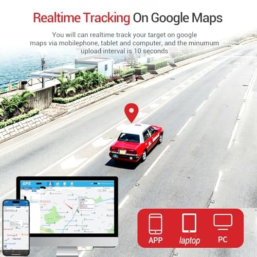 Winnes GPS Tracker TK905B - 10,000mAh Magnetic Car Tracker with 5M Accuracy | Real-Time Location Tracking via SMS & App | Long Battery Life for Vehicles, Fleet & Personal Use | Hidden Tracking Device for Cars, Trucks & Assets