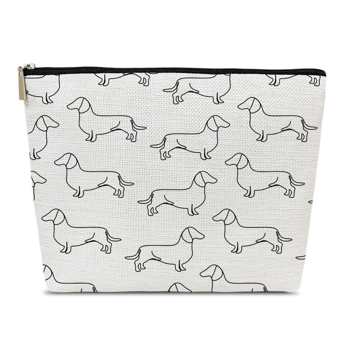 Cute Dachshund Makeup Bag - Perfect Gift for Women, Sisters, Daughters & Friends - Travel Toiletry Organizer for Birthday, Graduation - Ideal for Travel, Gym & Daily Use