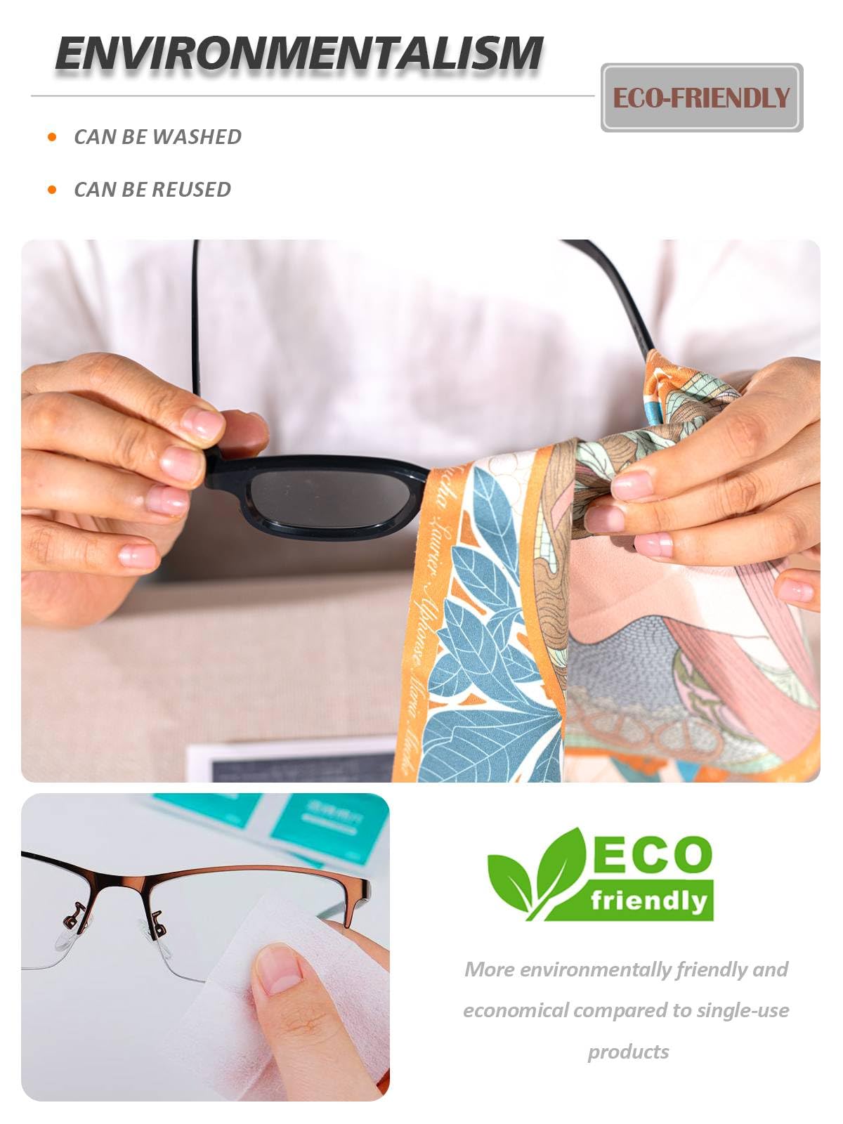 Premium Microfiber Cleaning Cloth for Glasses - 2 Pack (25x25cm) | Lint-Free, Scratch-Resistant | Ideal for Eyeglasses, Camera Lenses, VR/AR Headsets, Smartphones & Electronics Screens | Optician-Approved Quality for Crystal Clear Cleaning