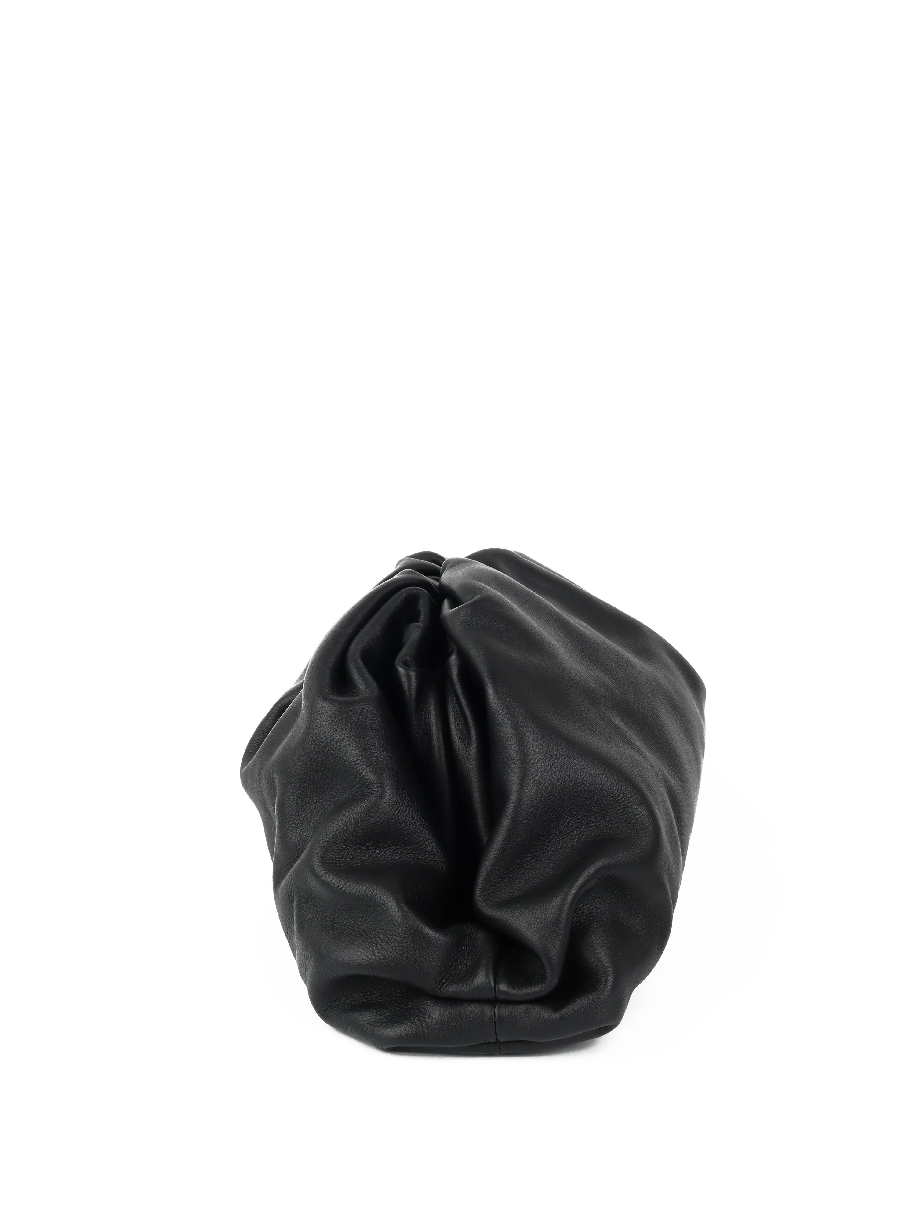 Bottega Veneta Large Black The Pouch Bag - Luxury Leather Shoulder Handbag for Women, Perfect for Evening Parties, Date Nights & Special Occasions