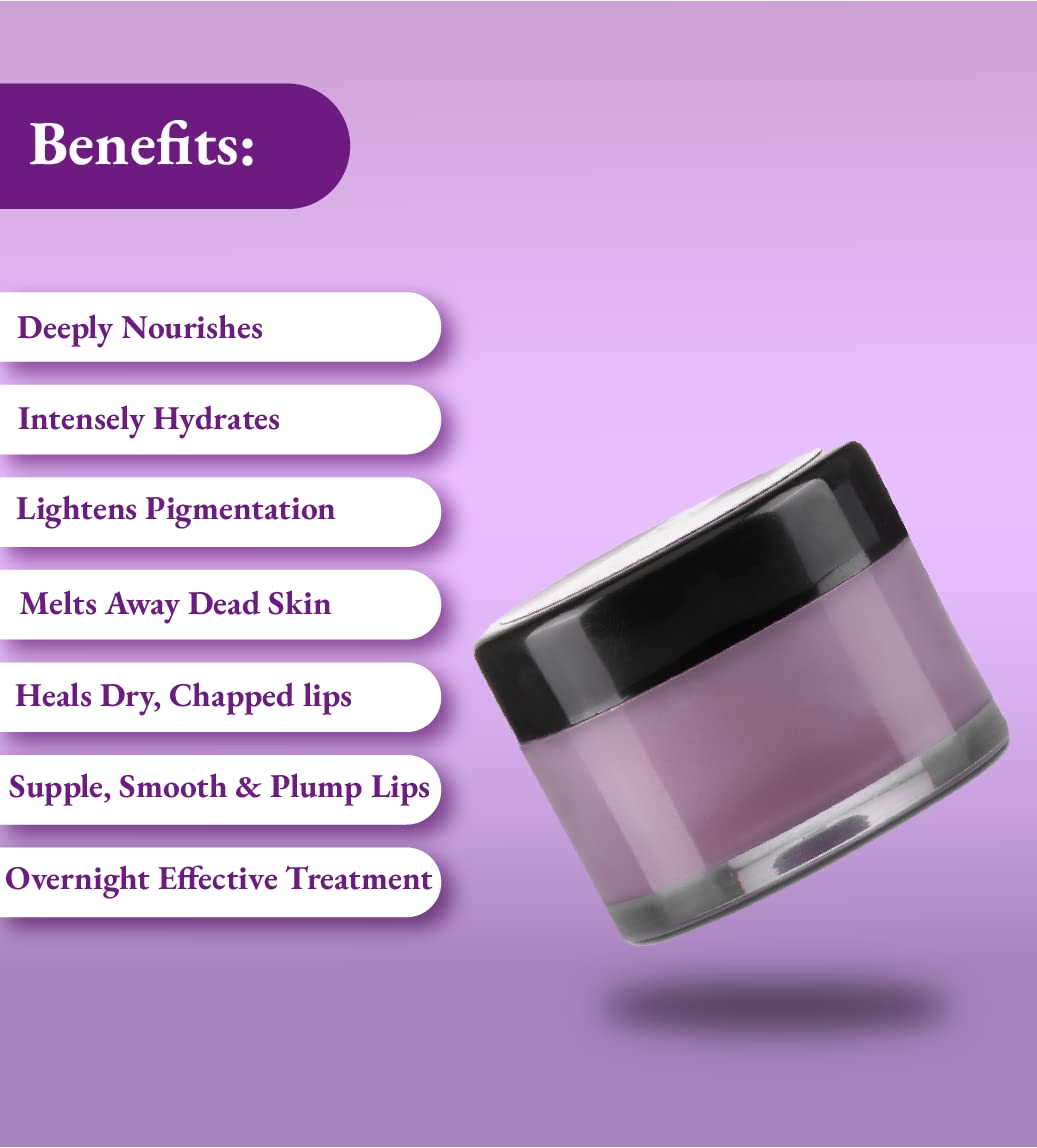 VauriiC Lip Plumping Mask with Avocado Butter & Vitamin E - Hydrating Lip Sleeping Mask for Dry, Flaky Lips | Fades Lip Pigmentation | Nourishes & Softens for Naturally Glowing Lips | 10g | Perfect for Nighttime Lip Care & Daily Hydration | Unisex for Men & Women