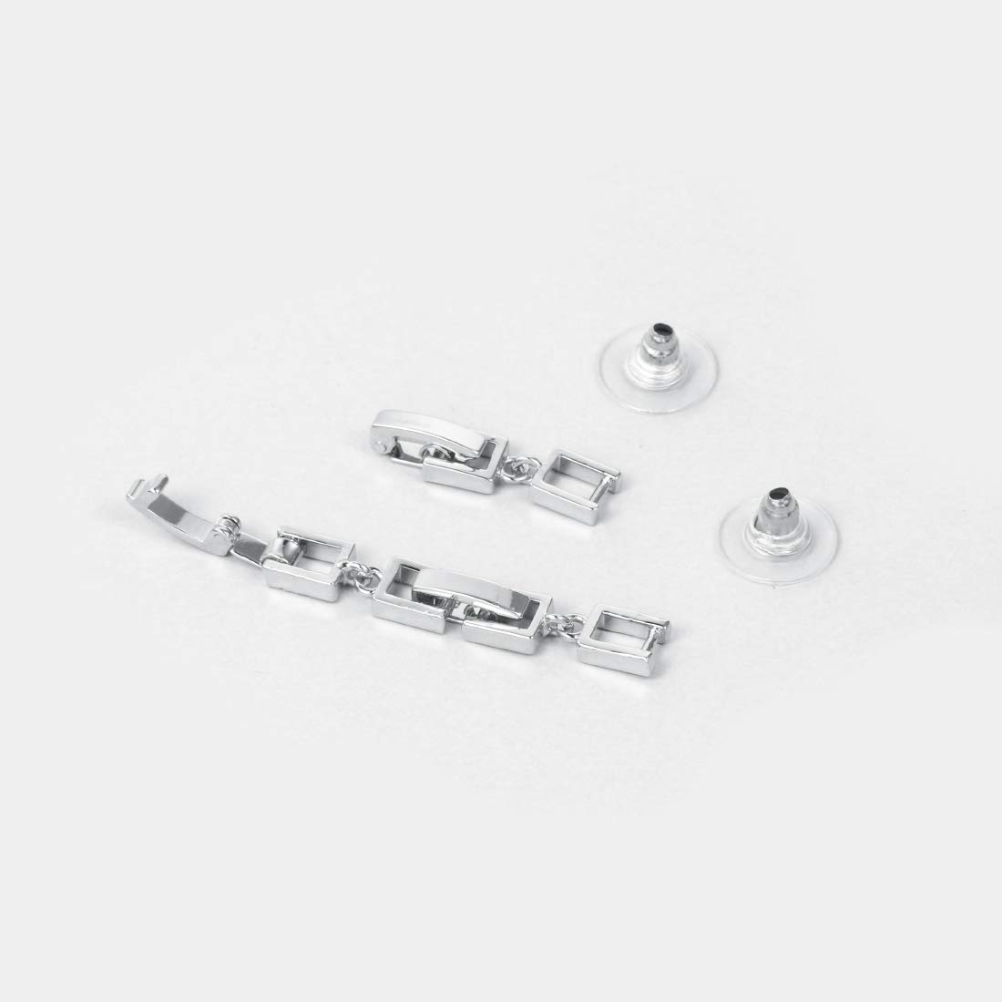3pcs Gold/Rose Gold/White Gold Plated Fold Over Clasp Set - Jewelry Extender for Bracelets & Necklaces - Perfect for DIY Jewelry Making & Gift Giving
