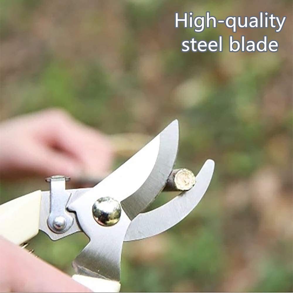 Premium Stainless Steel Garden Pruners - Professional Pruning Shears with Ergonomic Handle for Effortless Cutting | Ideal for Trimming Plants, Flowers, Shrubs & Small Branches | Perfect Gardening Tool for Home Gardeners & Landscapers