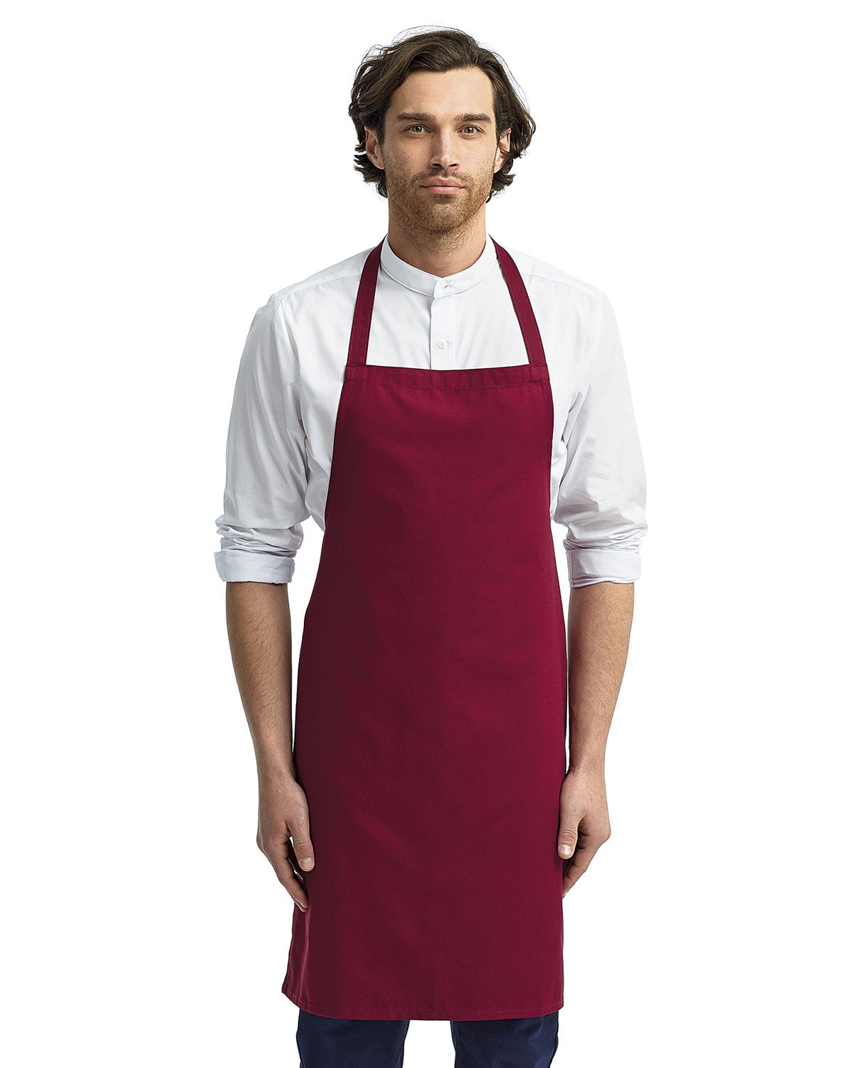 Reprime RP102 Organic Cotton Bib Apron - Premium Artisan Collection for Cooking, Baking & Grilling - Eco-Friendly Kitchen & BBQ Accessory