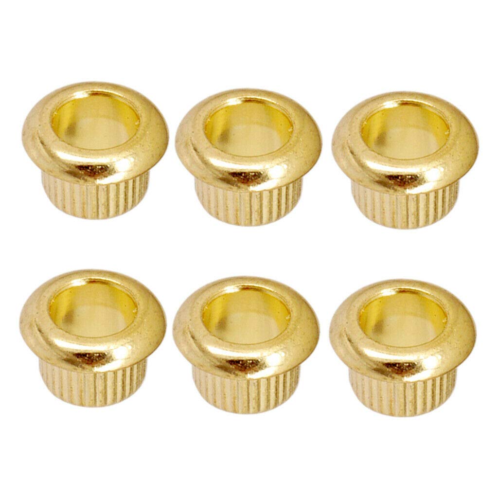 6X Gold Guitar Tuner Conversion Bushings for LP/EPI Electric Guitar - Premium Replacement Parts for Smooth Tuning & Enhanced Performance - Perfect for Guitar Upgrades, Repairs & DIY Projects