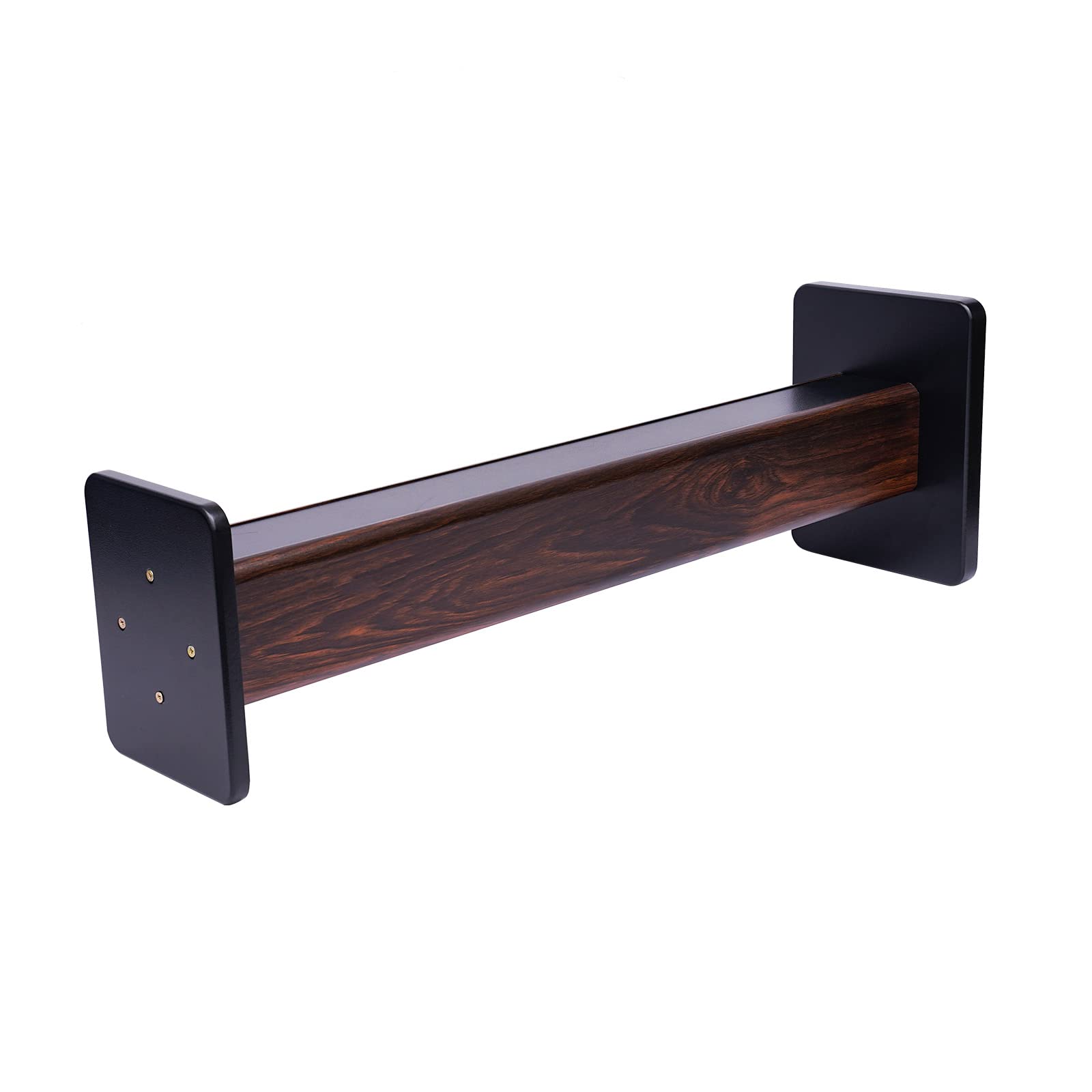 Premium 36 Inch Universal Speaker Stands for Bookshelf & Floor Speakers - Dark Wood Grain Design, Supports Up to 56.12Lbs (2-Pack) - Perfect for Home Theater, Studio & Living Room Audio Setup