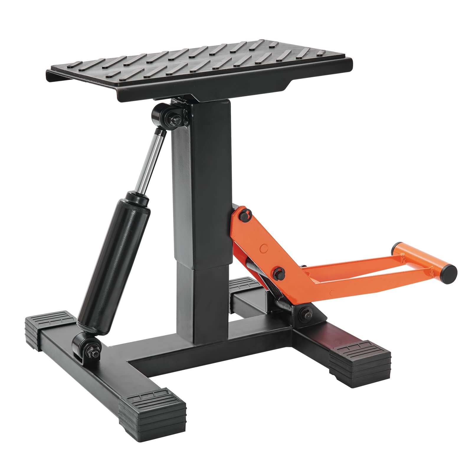 VEVOR Hydraulic Motorcycle Lift Stand - 440 lbs Capacity Adjustable Height Dirt Bike Jack for Pit Bike Repair & Maintenance | Heavy-Duty Hoist Table for Garage, Workshop & Off-Road Bike Accessories