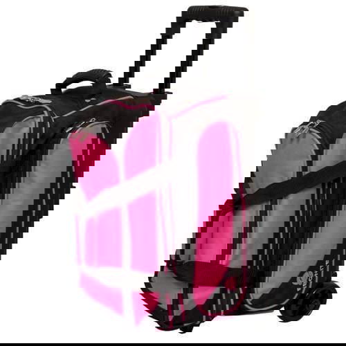 Pink Ebonite Transport 2 Ball Roller Bowling Bag - Durable Bowling Ball Carrier for League Play & Tournament Travel